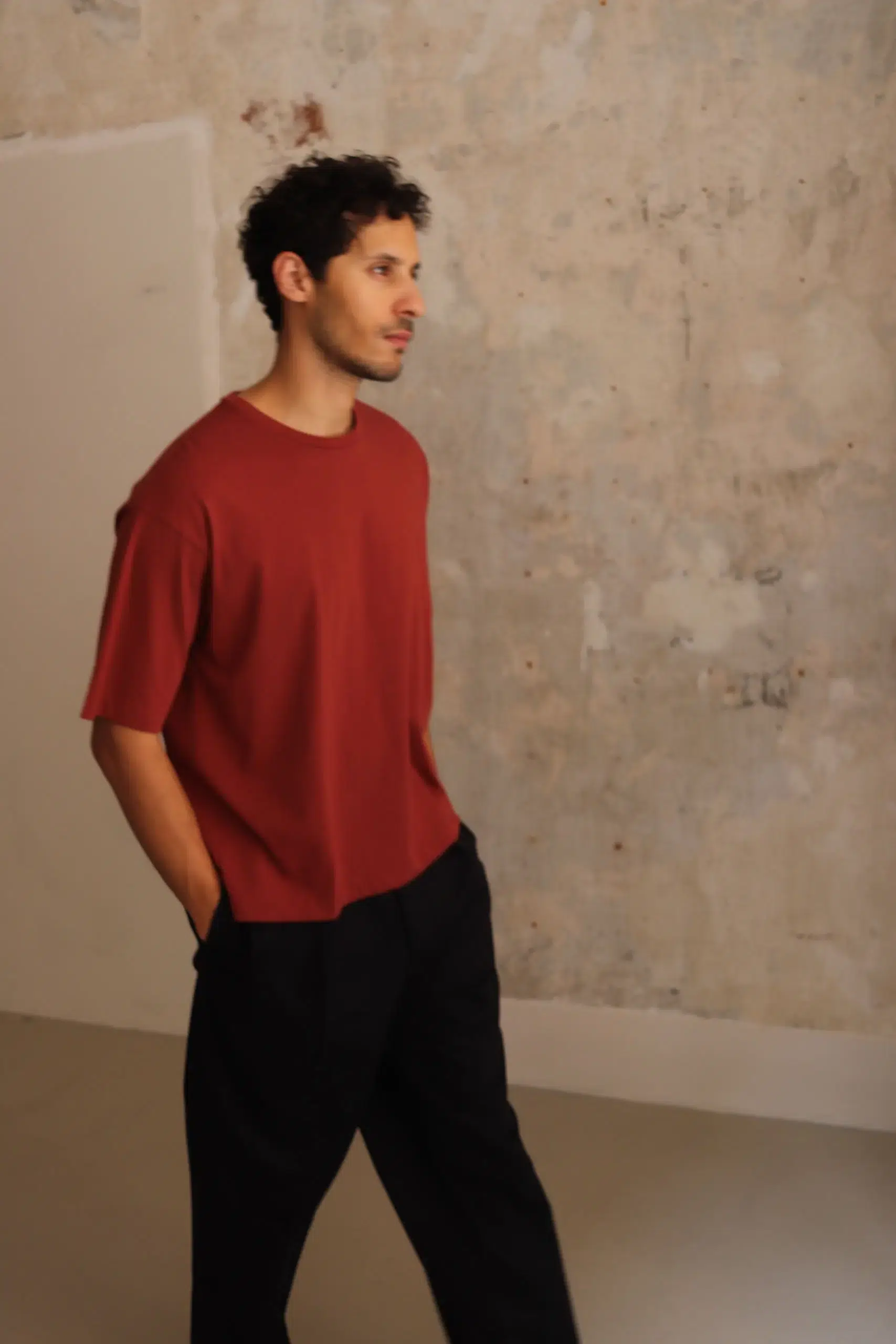 Ylève - ORGANIC COTTON BIO LOOSE T - Terracotta