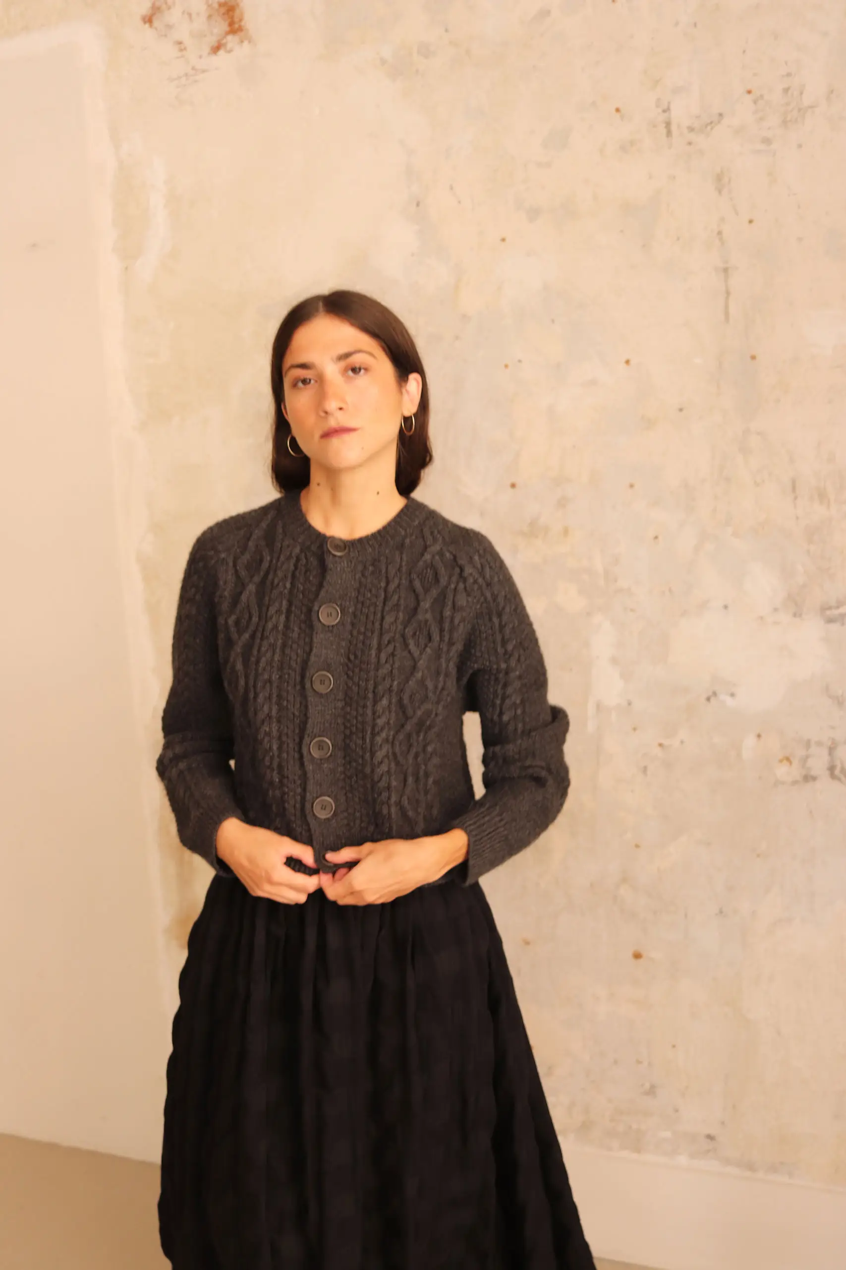 Sono - CANDY CARDIGAN 3040 - CHARCOAL