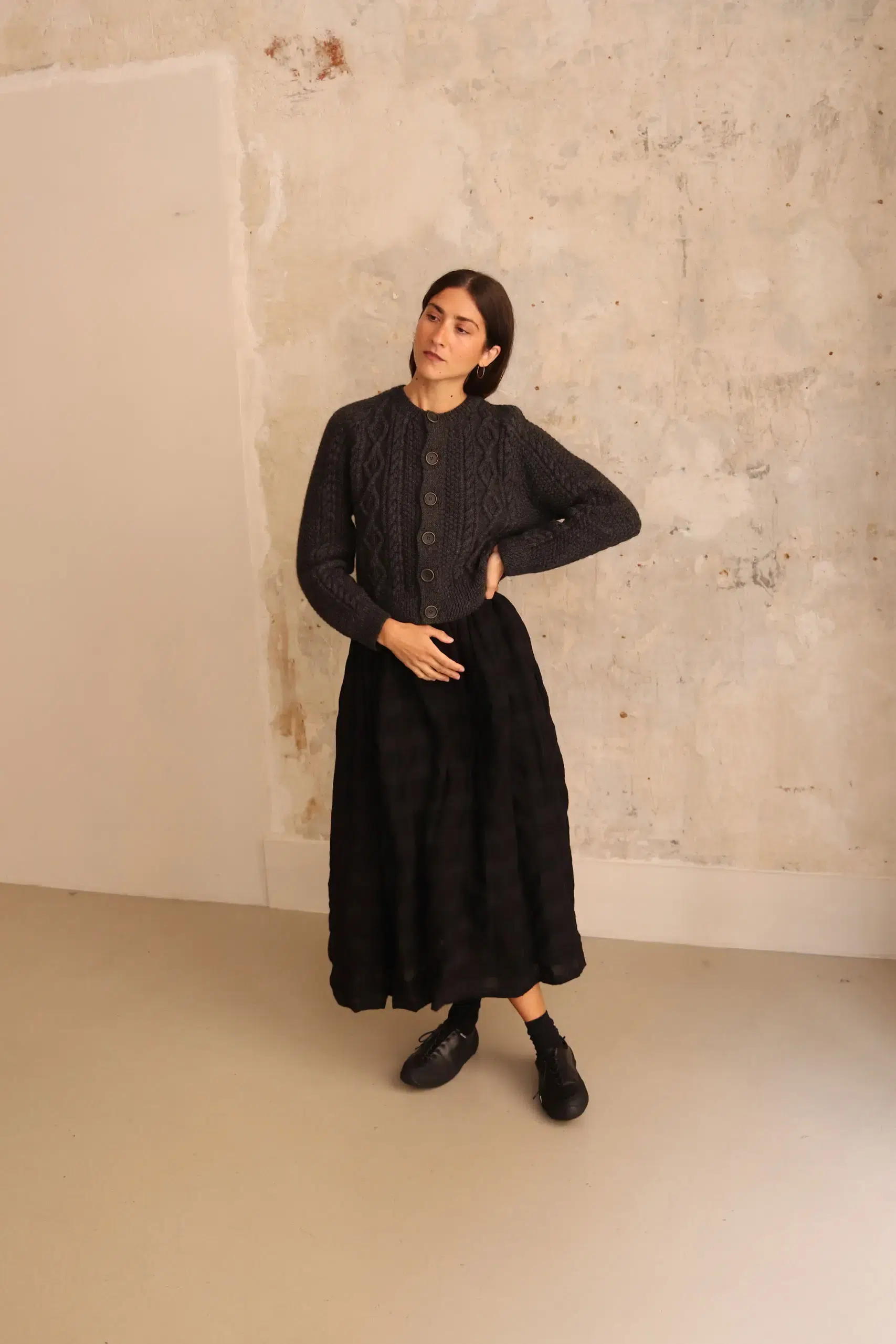 Sono - CANDY CARDIGAN 3040 - CHARCOAL
