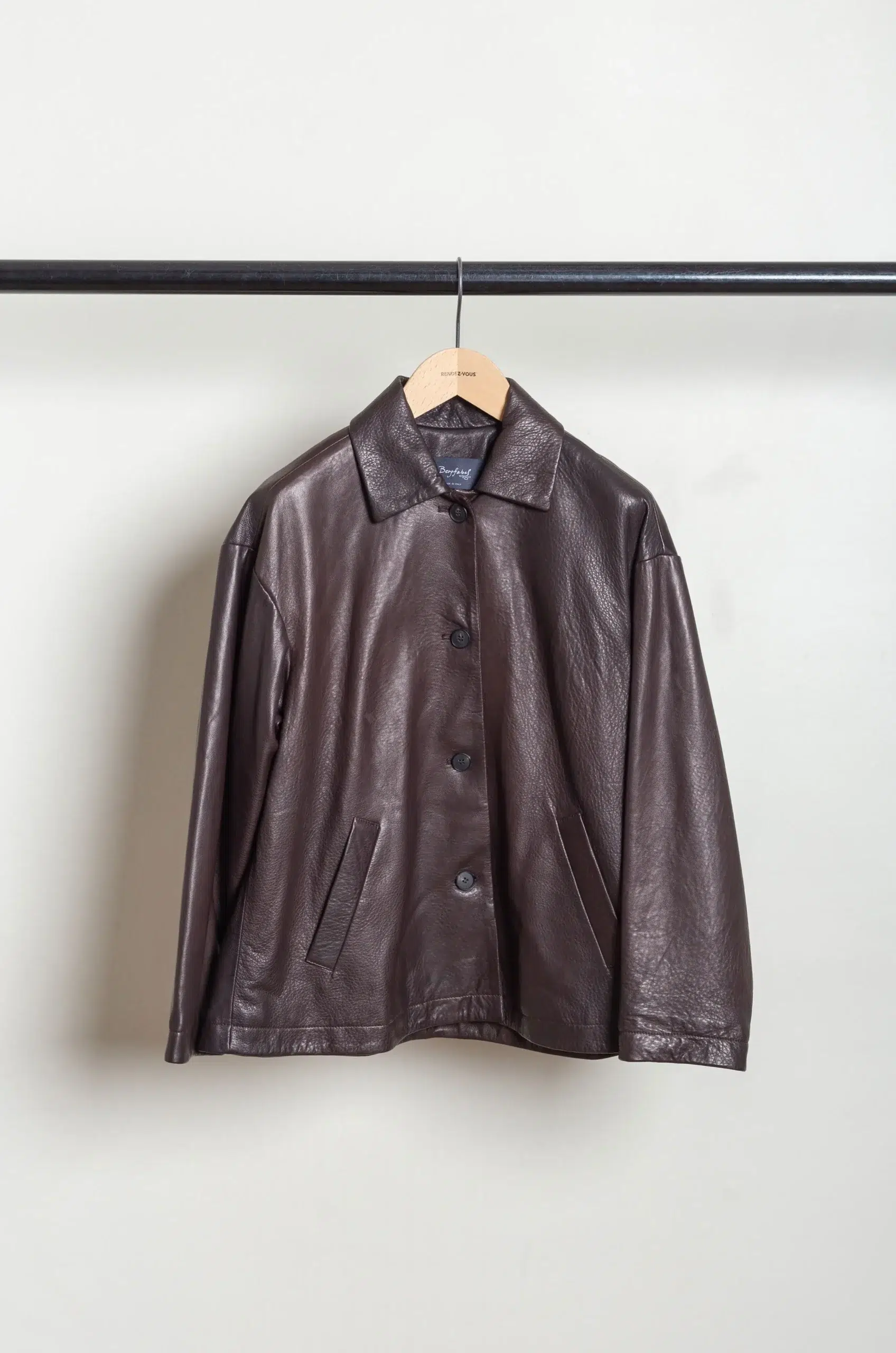 Bergfabel - LEATHER ULI JACKET BFWMJ211/ M02 - BROWN