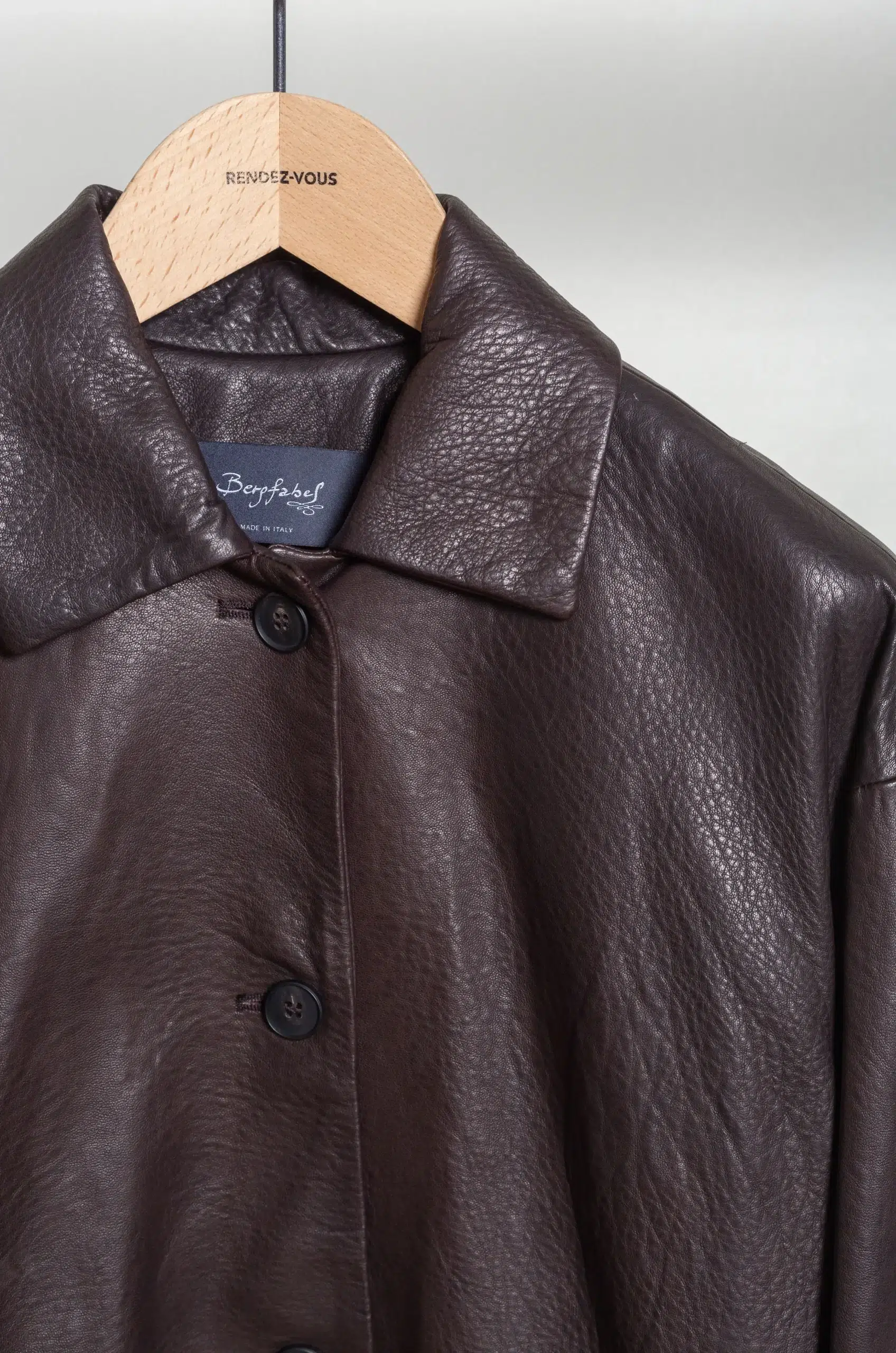 Bergfabel - LEATHER ULI JACKET BFWMJ211/ M02 - BROWN