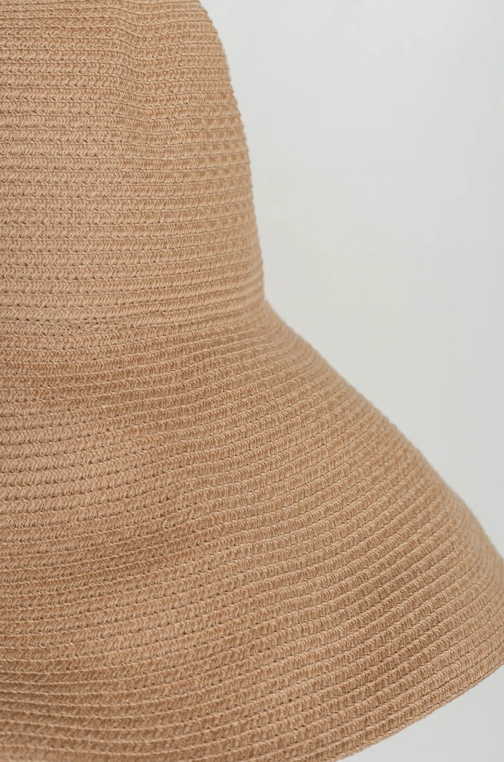 Câbleami - ORGANIC COTTON BRAID CAPELINE WIDE BRIM - BEIGE