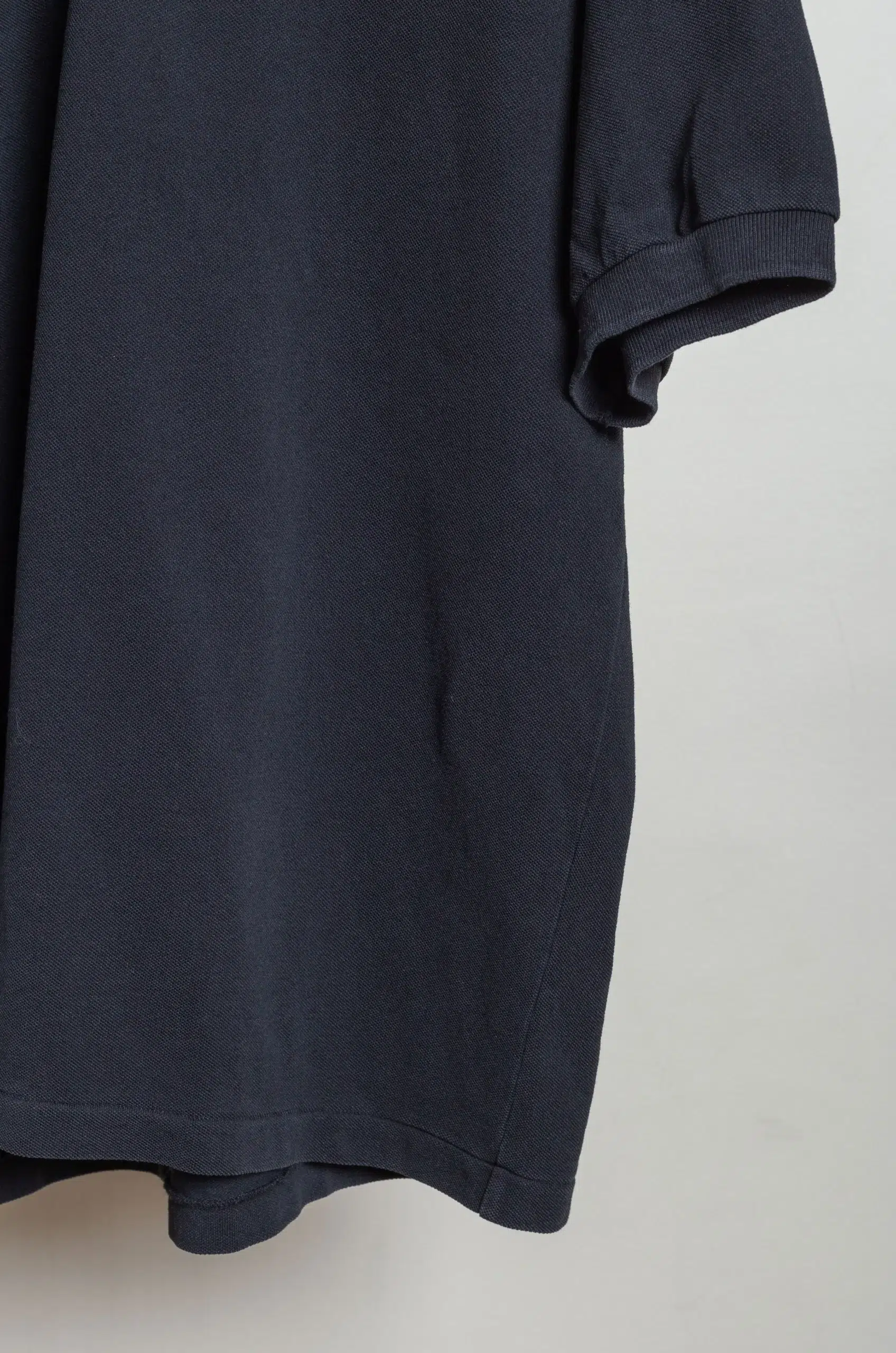 Comoli - Piqué Short-Sleeve Polo Shirt D01-05042 - Black