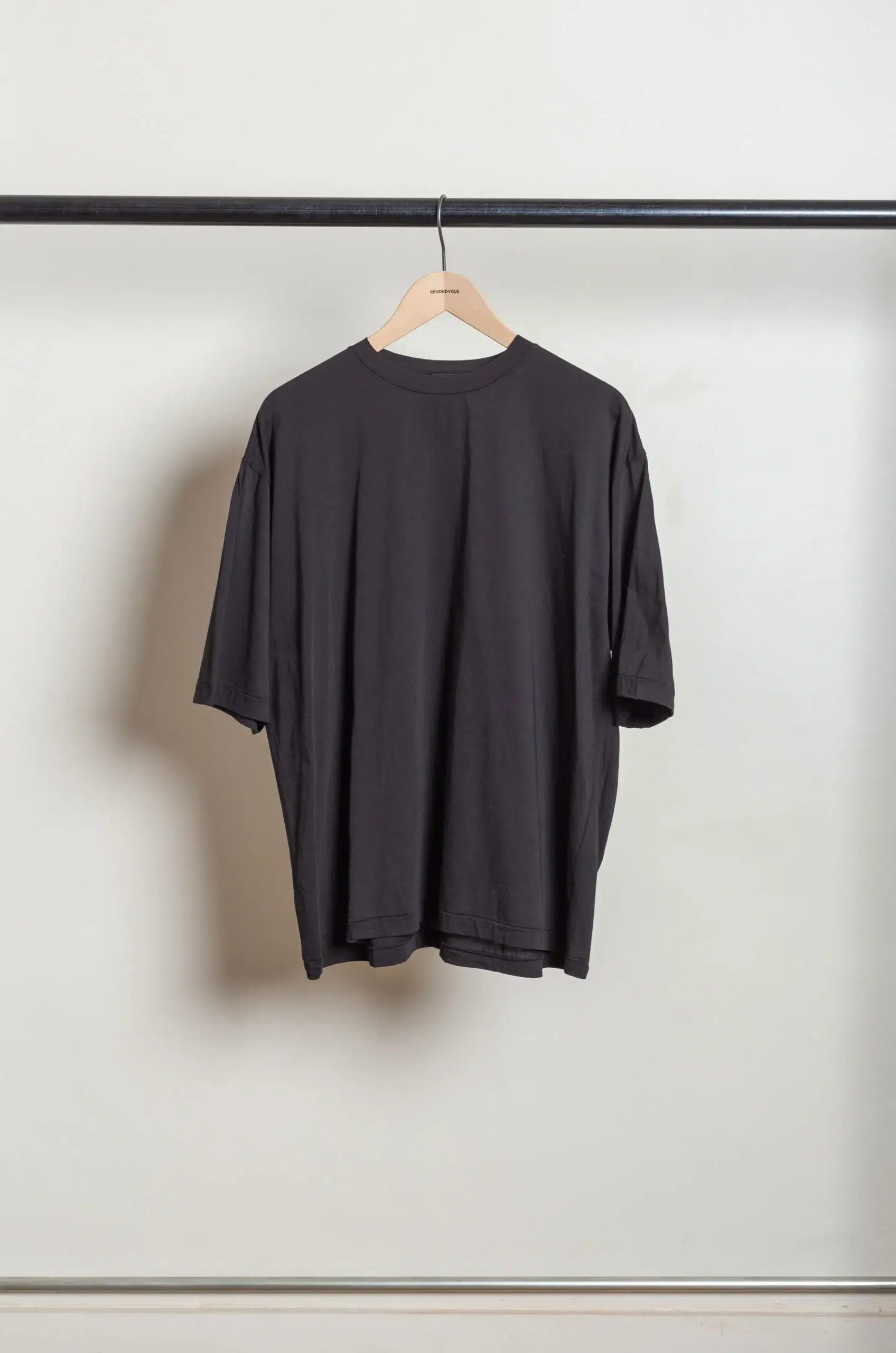 Comoli - Thin Cotton T-Shirt D01-05040 - BLACK