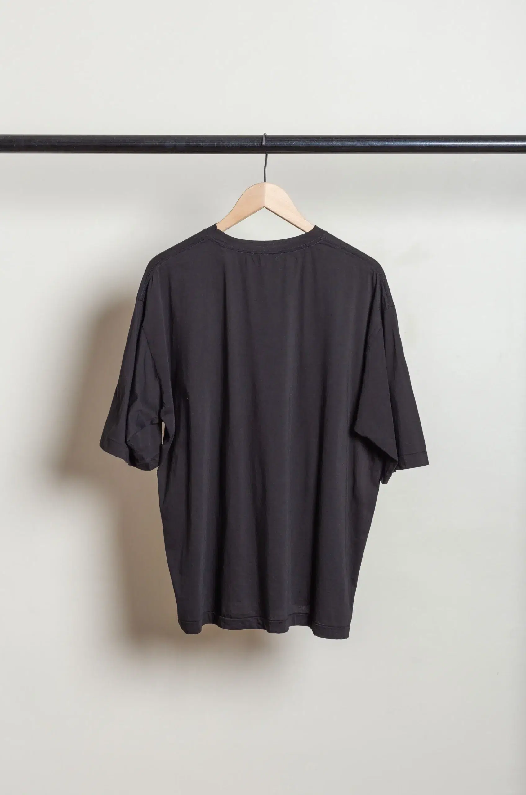Comoli - Thin Cotton T-Shirt D01-05040 - BLACK