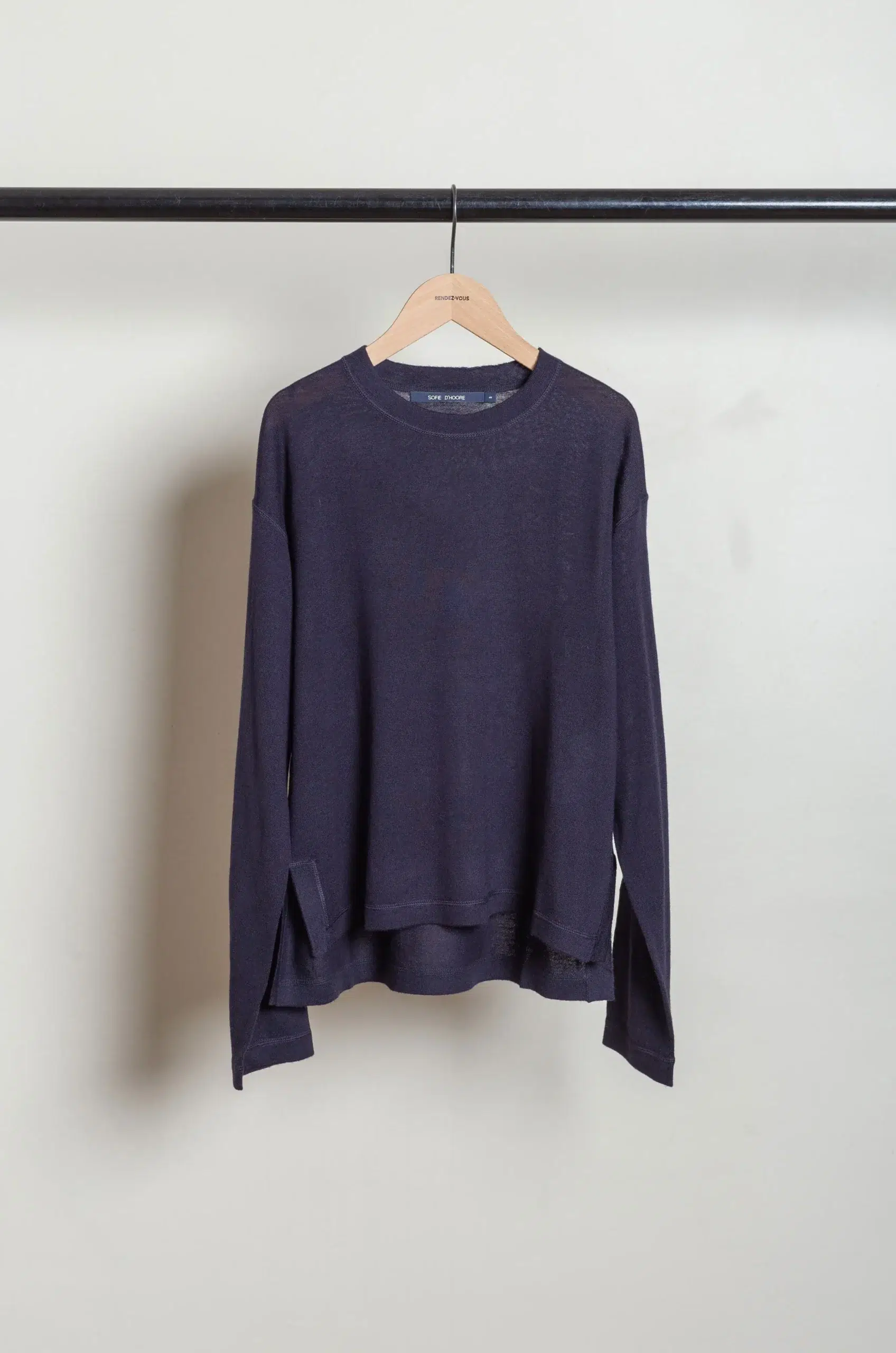 Sofie D'Hoore - MATEO Pullover C-neck Long Sleeves - MIDNIGHT
