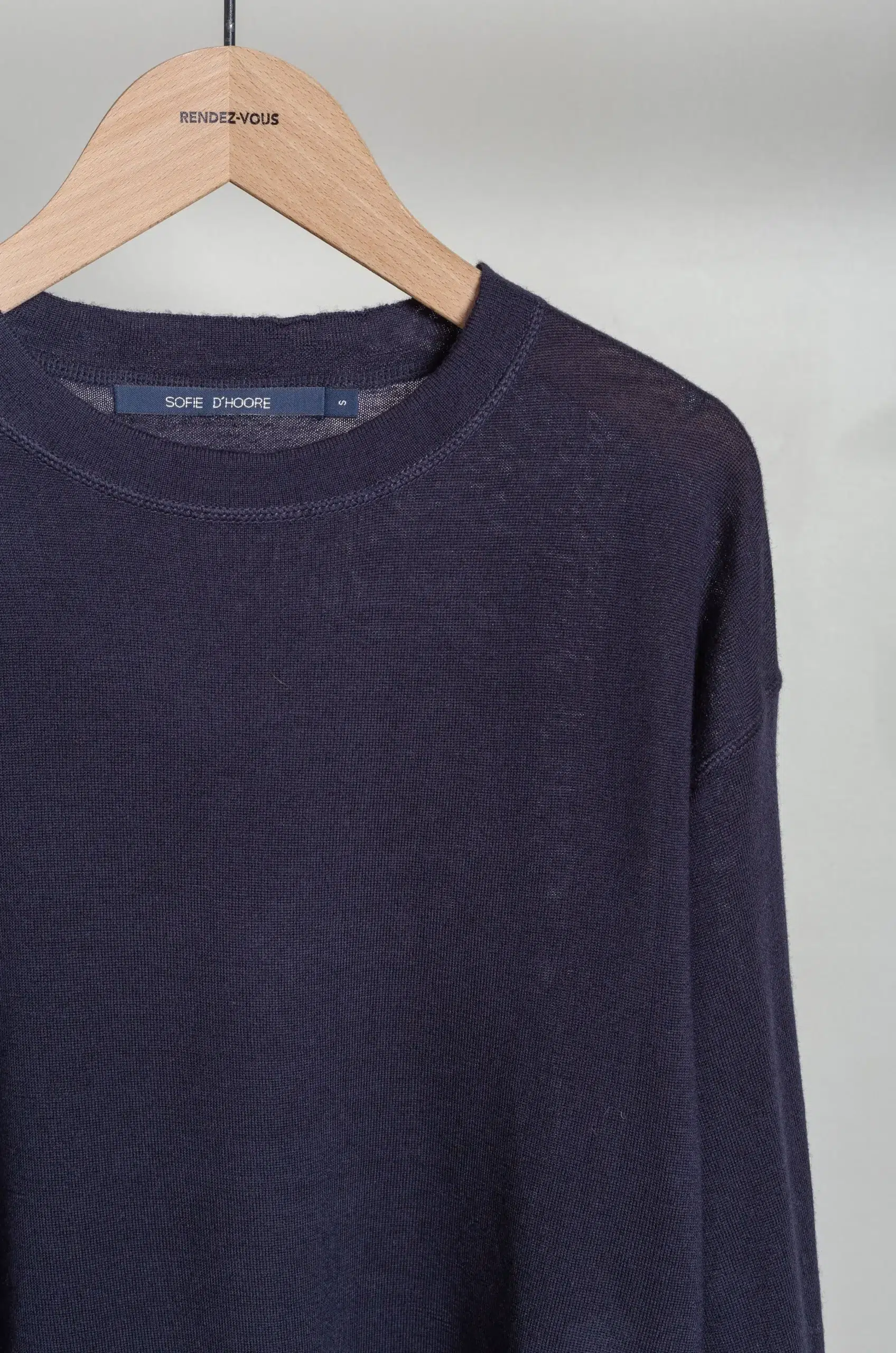 Sofie D'Hoore - MATEO Pullover C-neck Long Sleeves - MIDNIGHT