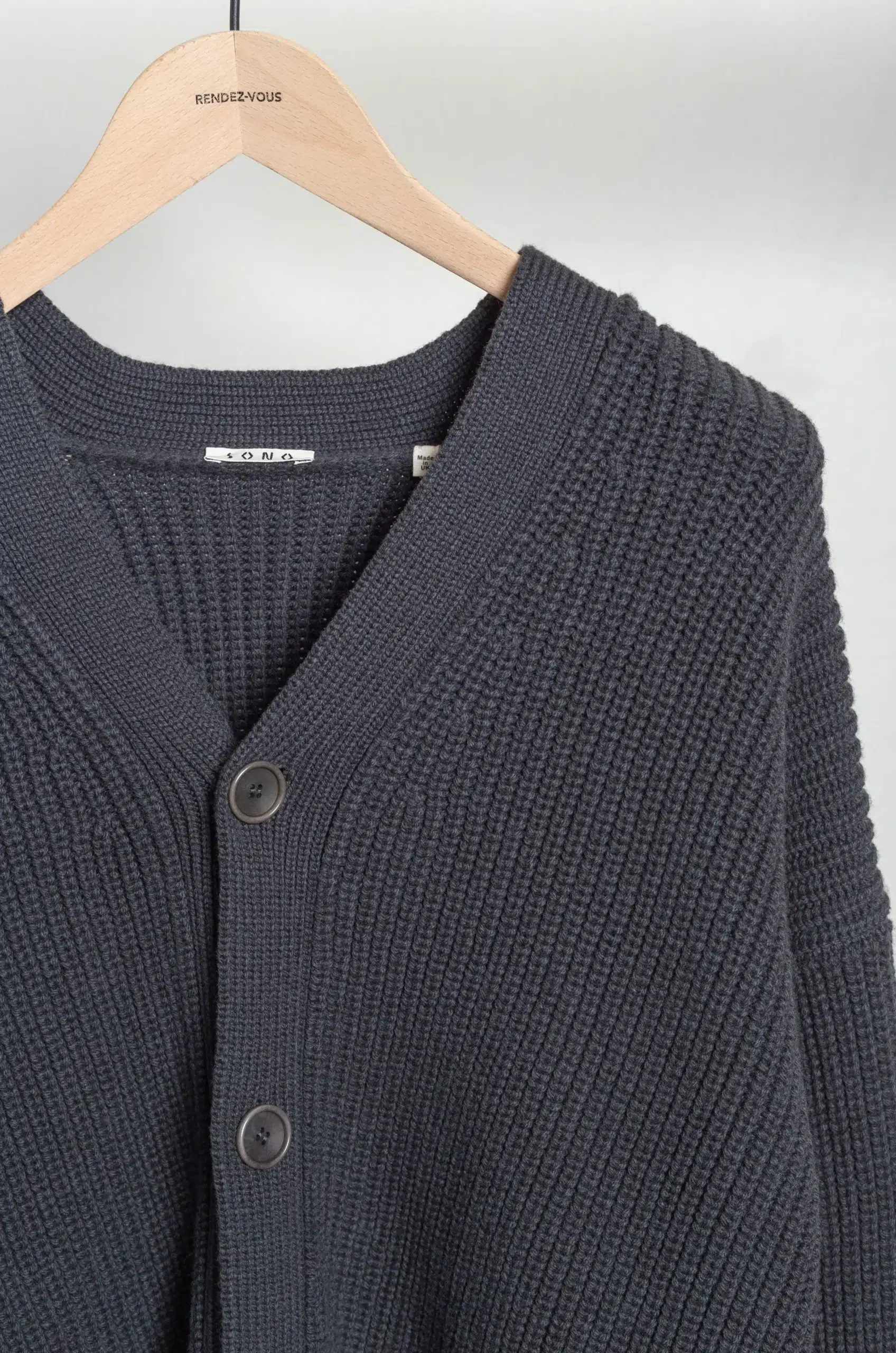 Sono - CODY CARDIGAN 3054 - OFF BLACK