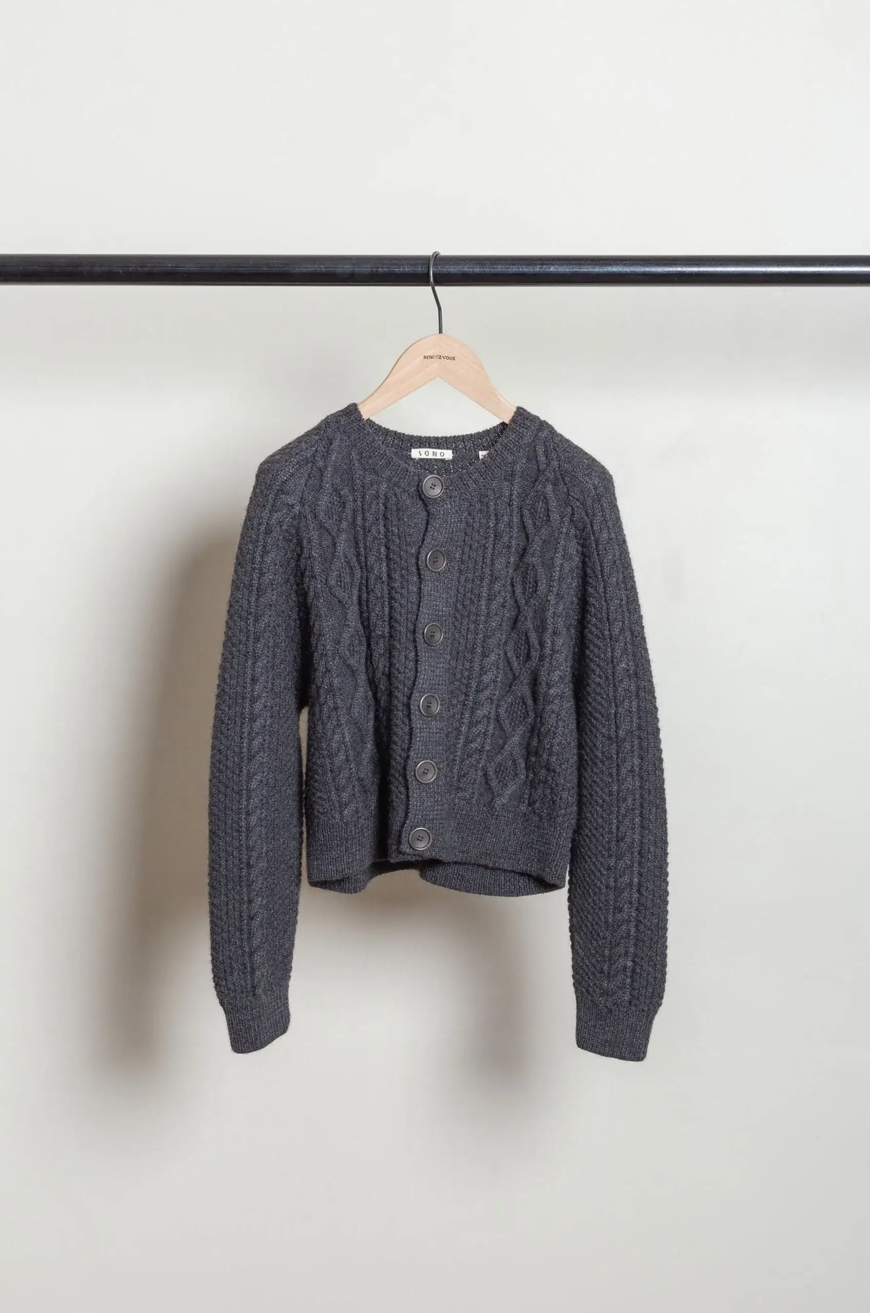 Sono - CANDY CARDIGAN 3040 - CHARCOAL