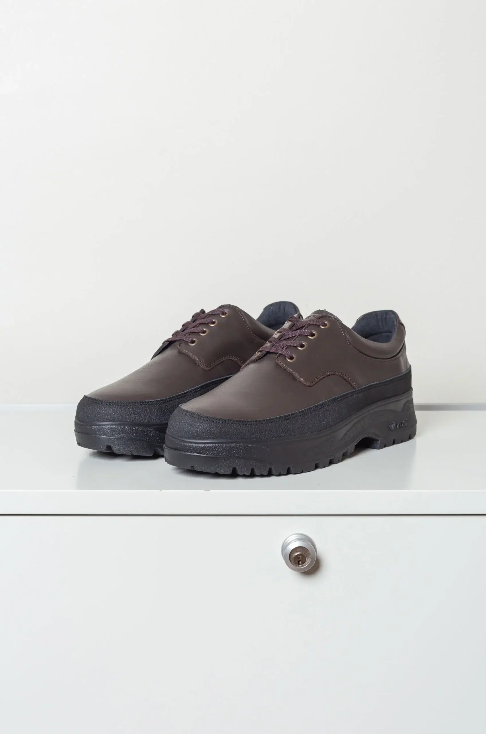 Tarvas - MEN DERBY LEATHER - BROWN