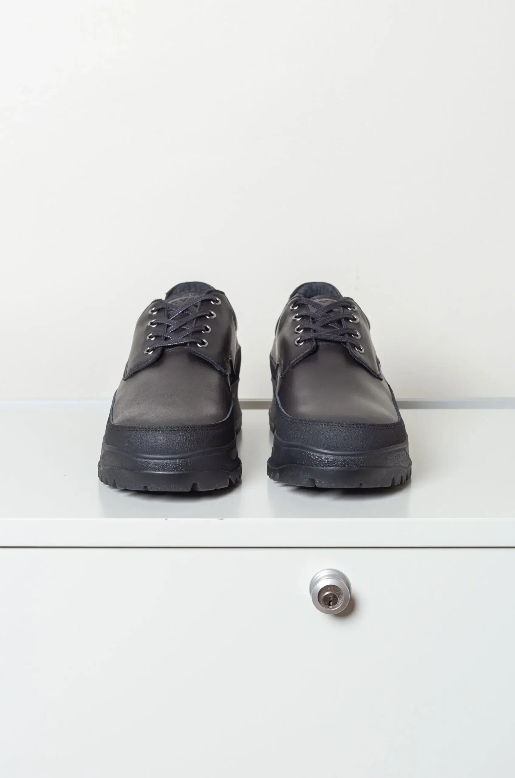 Tarvas - MEN DERBY LEATHER - BLACK
