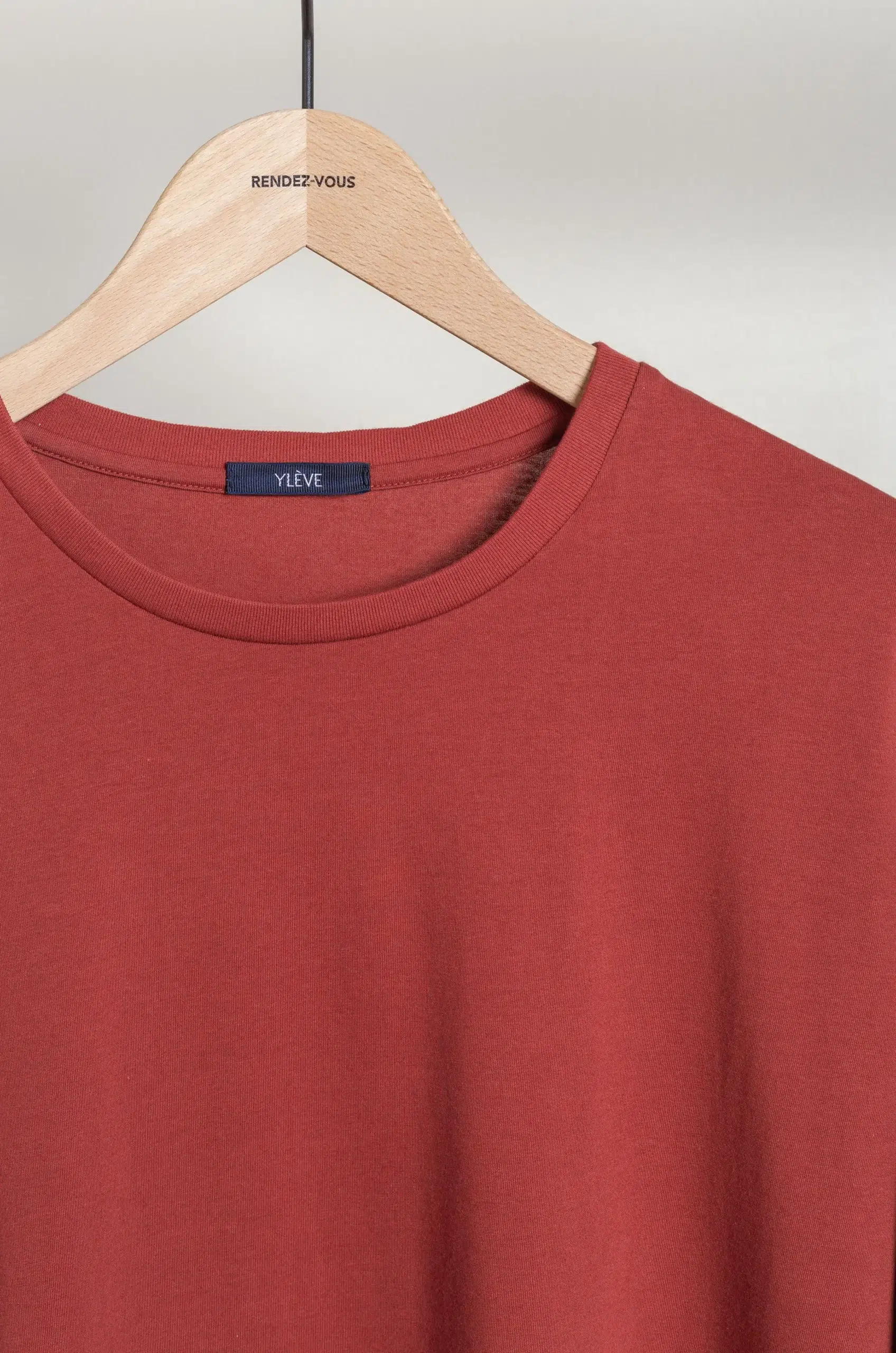 Ylève - ORGANIC COTTON BIO LOOSE T - Terracotta