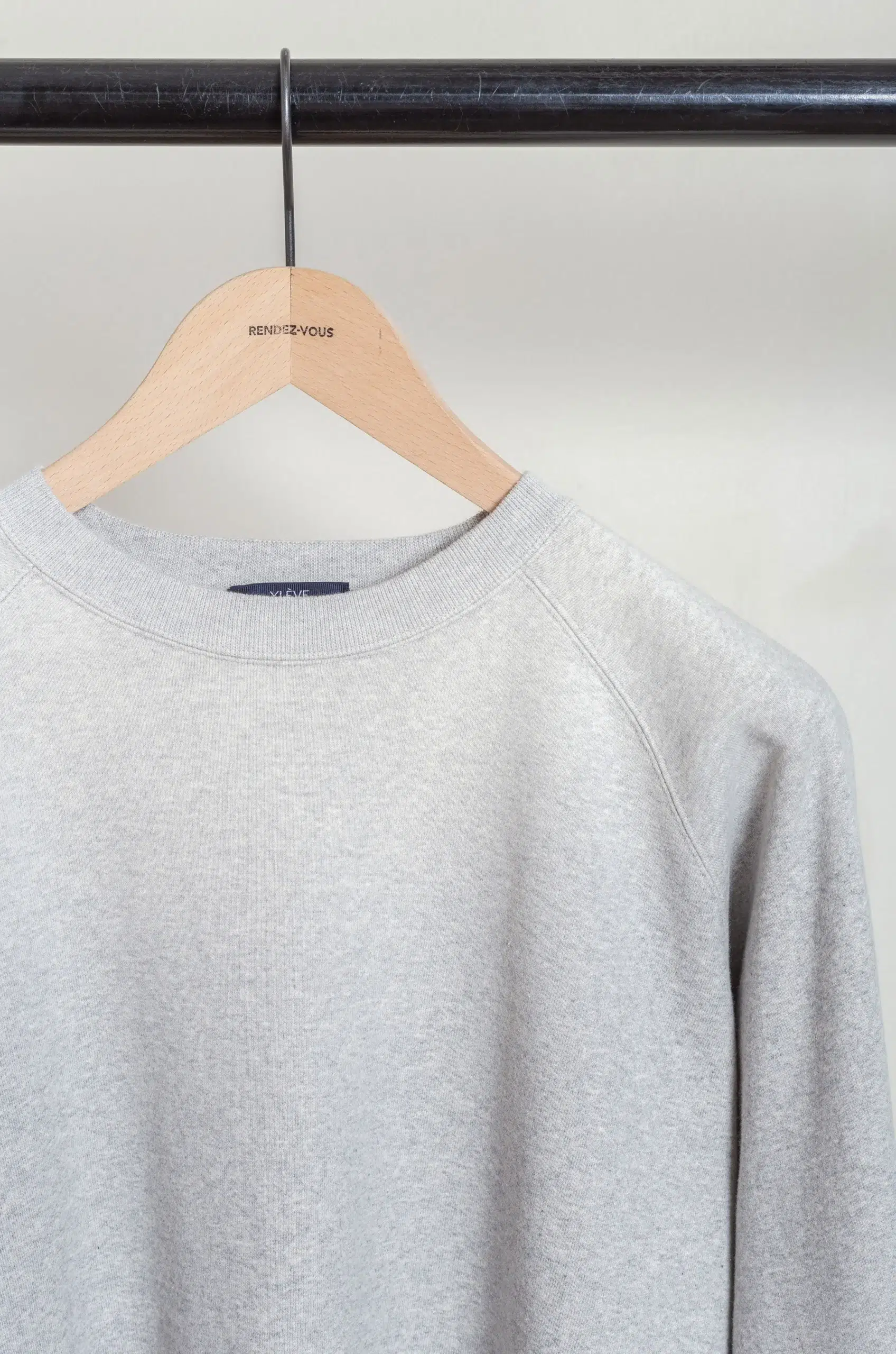 Ylève - 17061 66002 ORGANIC COTTON SUN FADED SWEAT P/O - Heather
