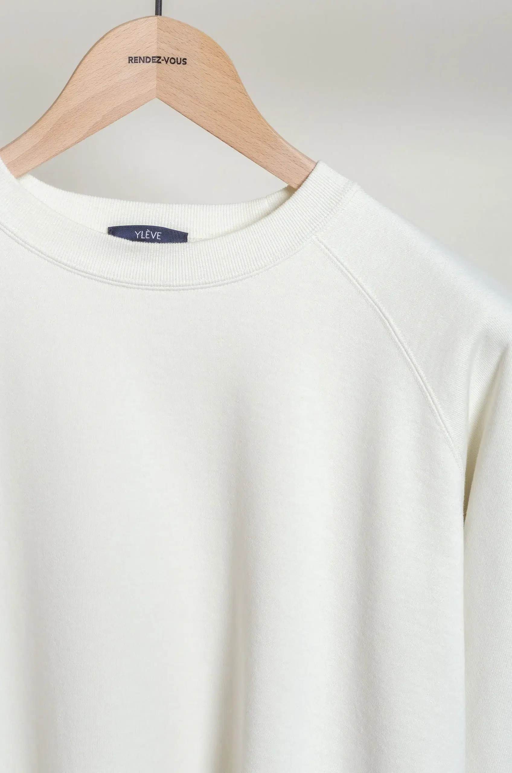 Ylève - 17061 66002 ORGANIC COTTON SUN FADED SWEAT P/O - Ceramic