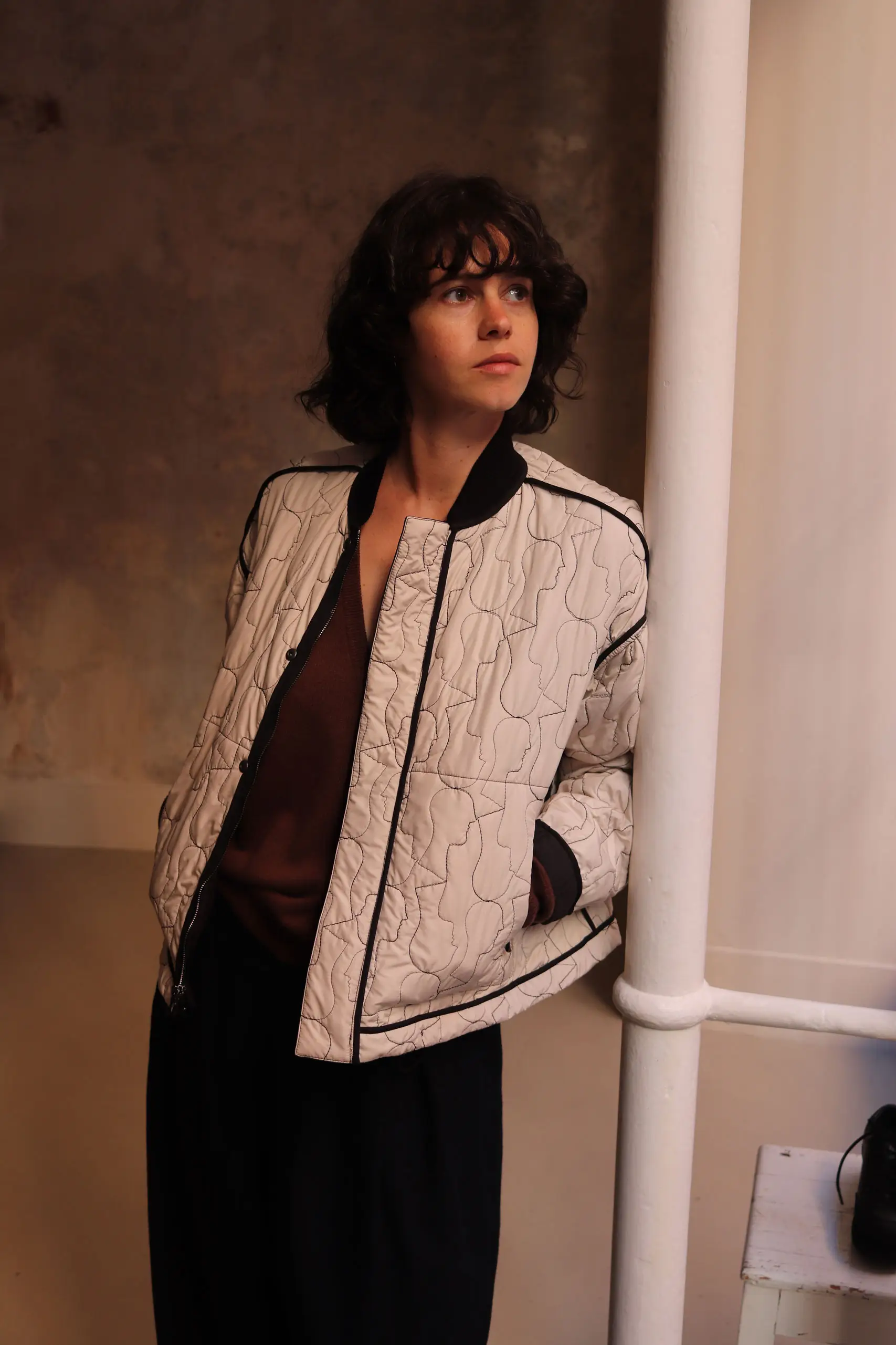 Konrad - ANNI JACKET - Black/Cream