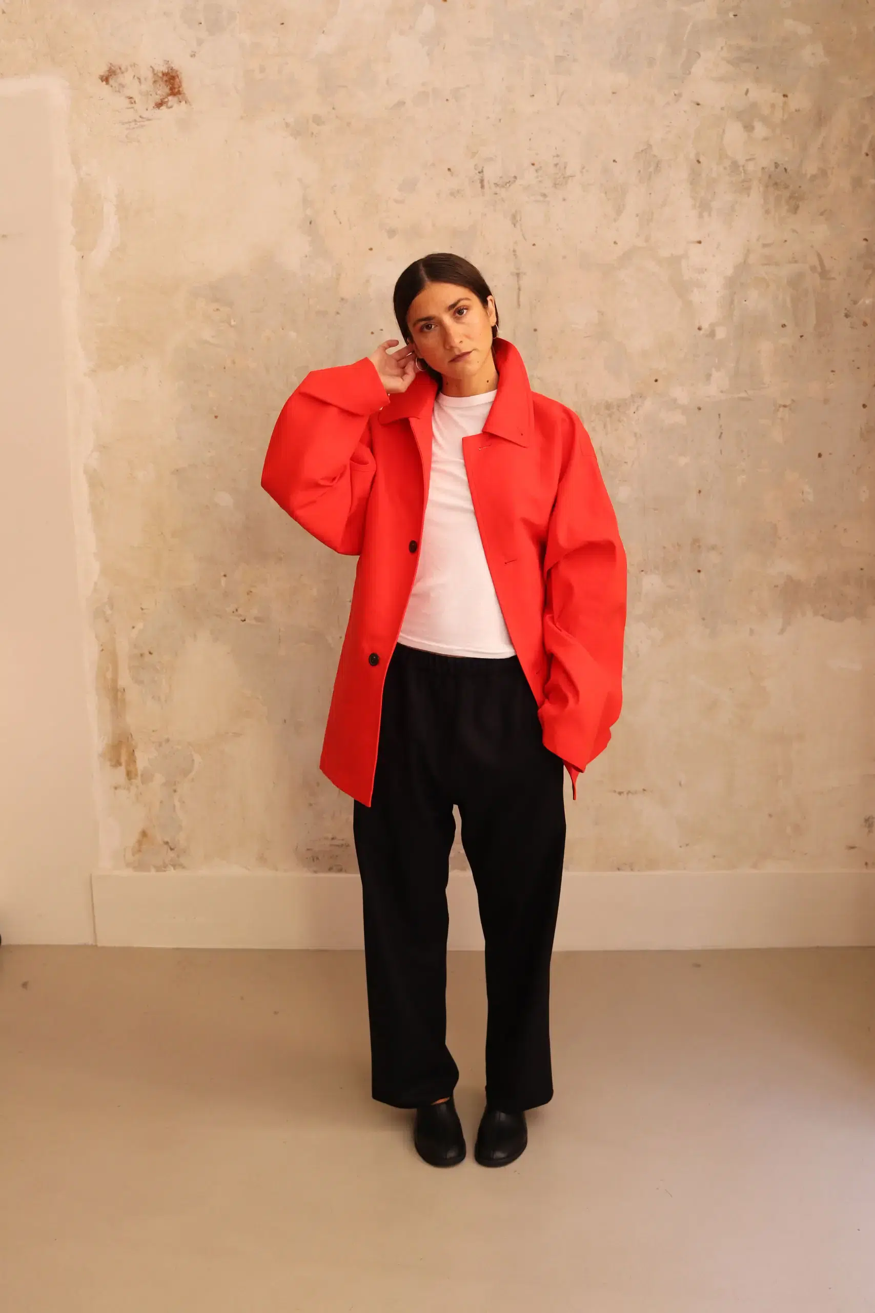 Sofie D'Hoore - CIMA Short single breasted jacket - FIRE