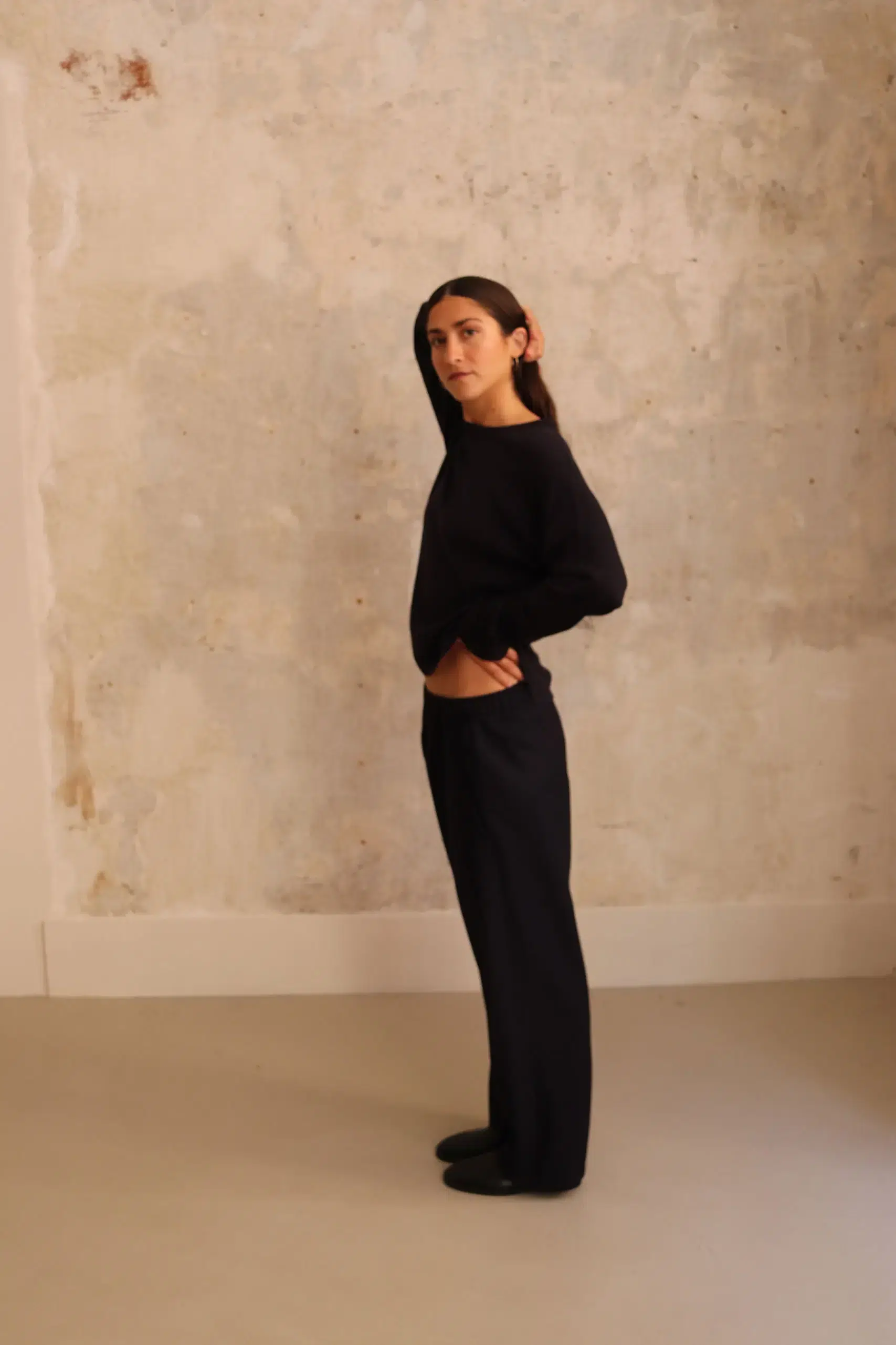 Sofie D'Hoore - POLO-WOOL Low Crotch Drawstring Pants - SAILOR