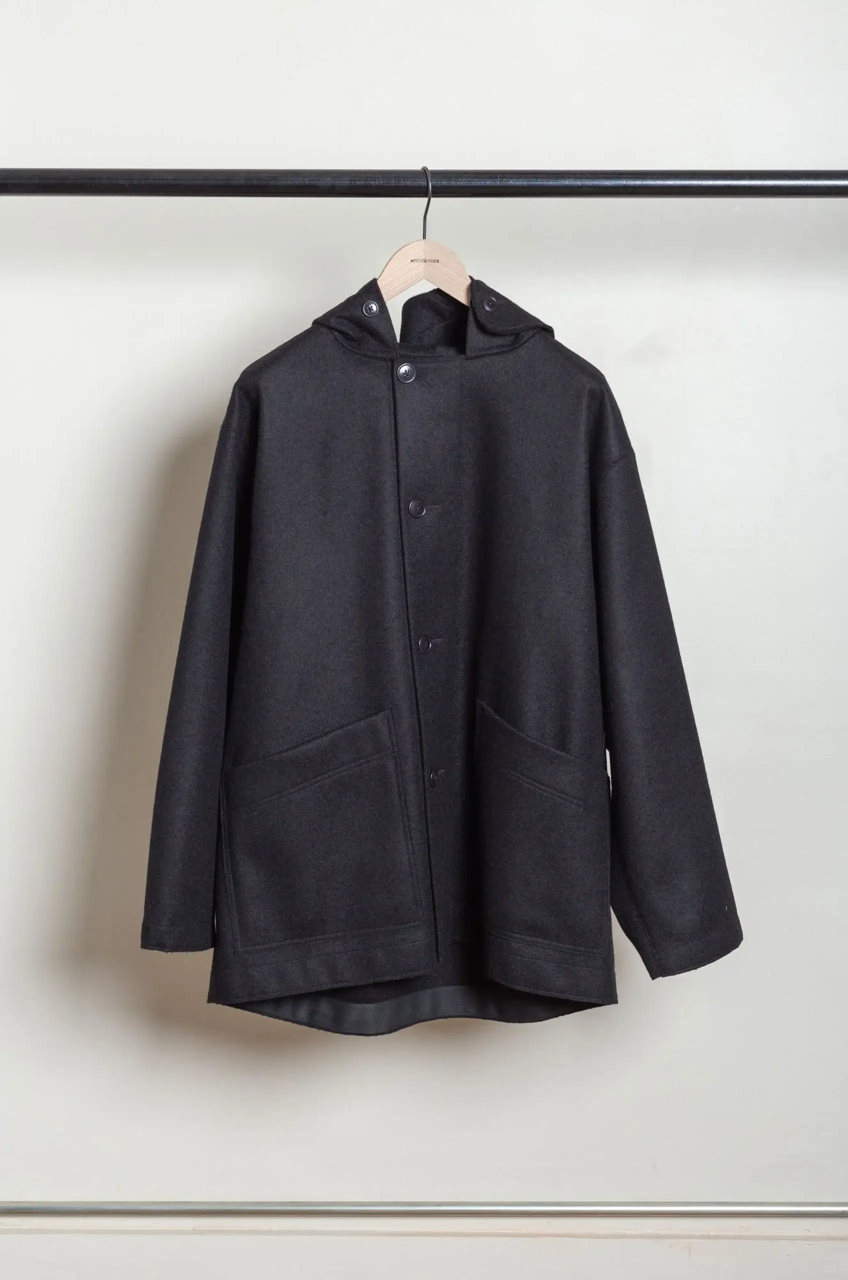 Arpenteur - KABIG UNLINED COAT - BLACK