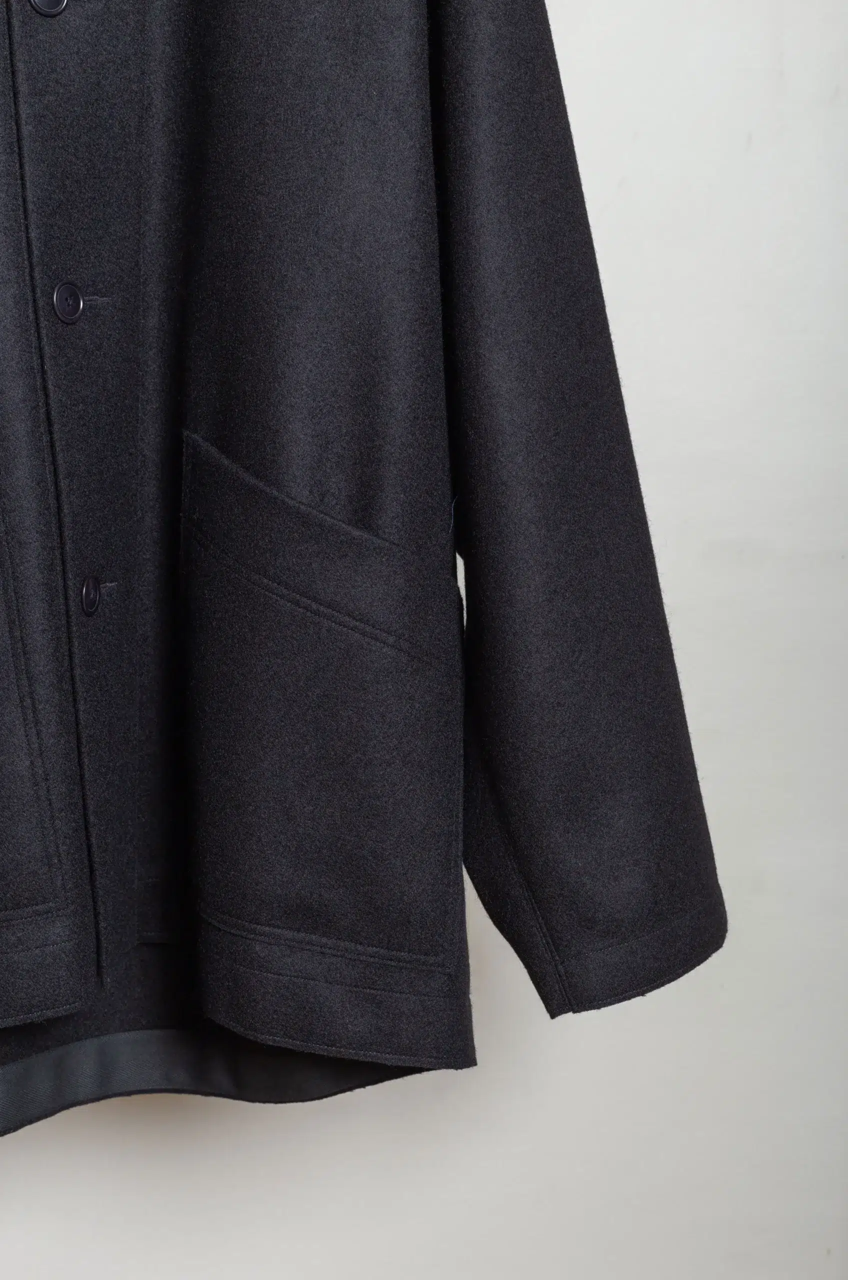 Arpenteur - KABIG UNLINED COAT - BLACK