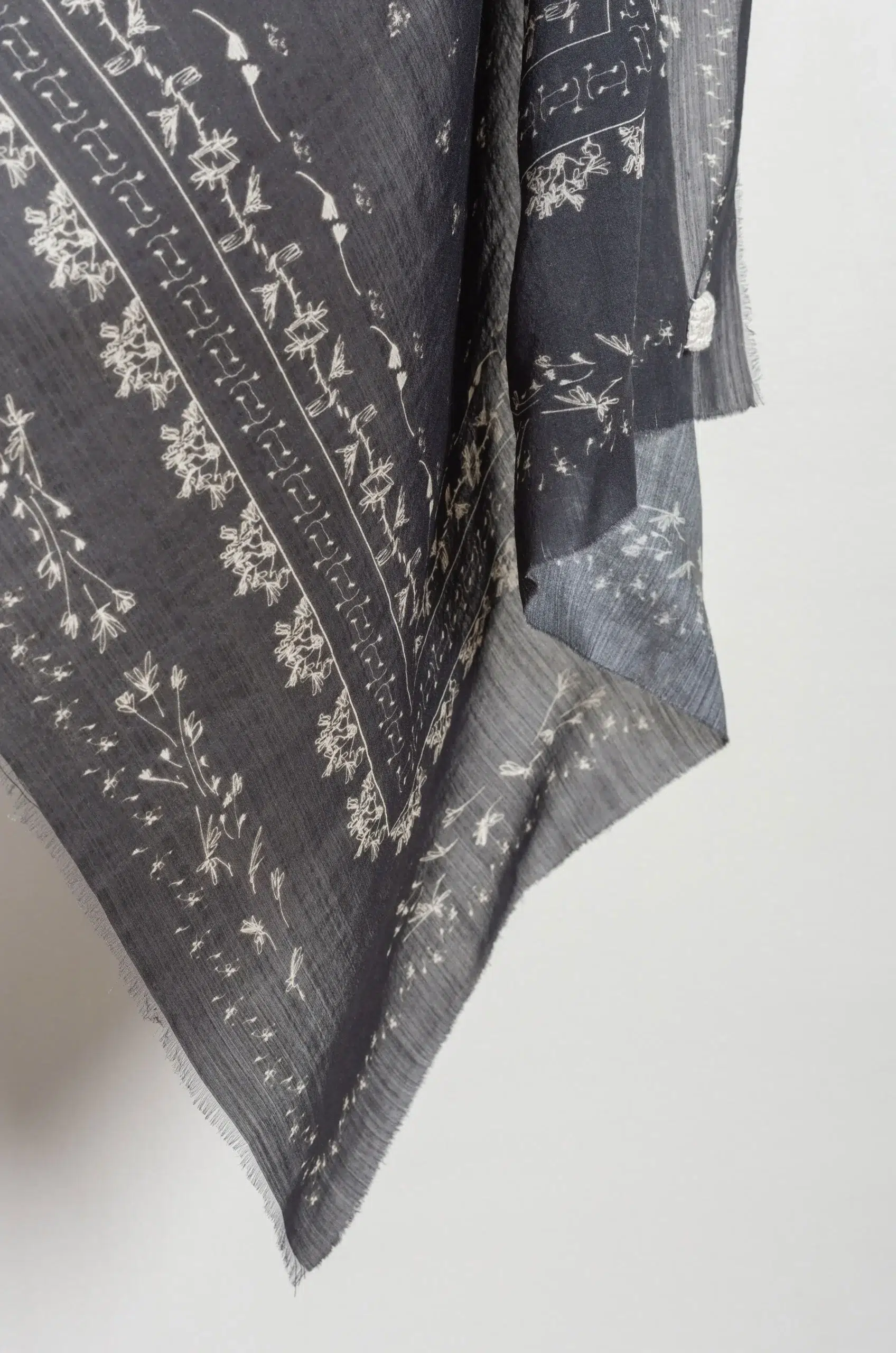 NITTO - MILANO PAISLAY FOULARD 65 x 65 - BLACK