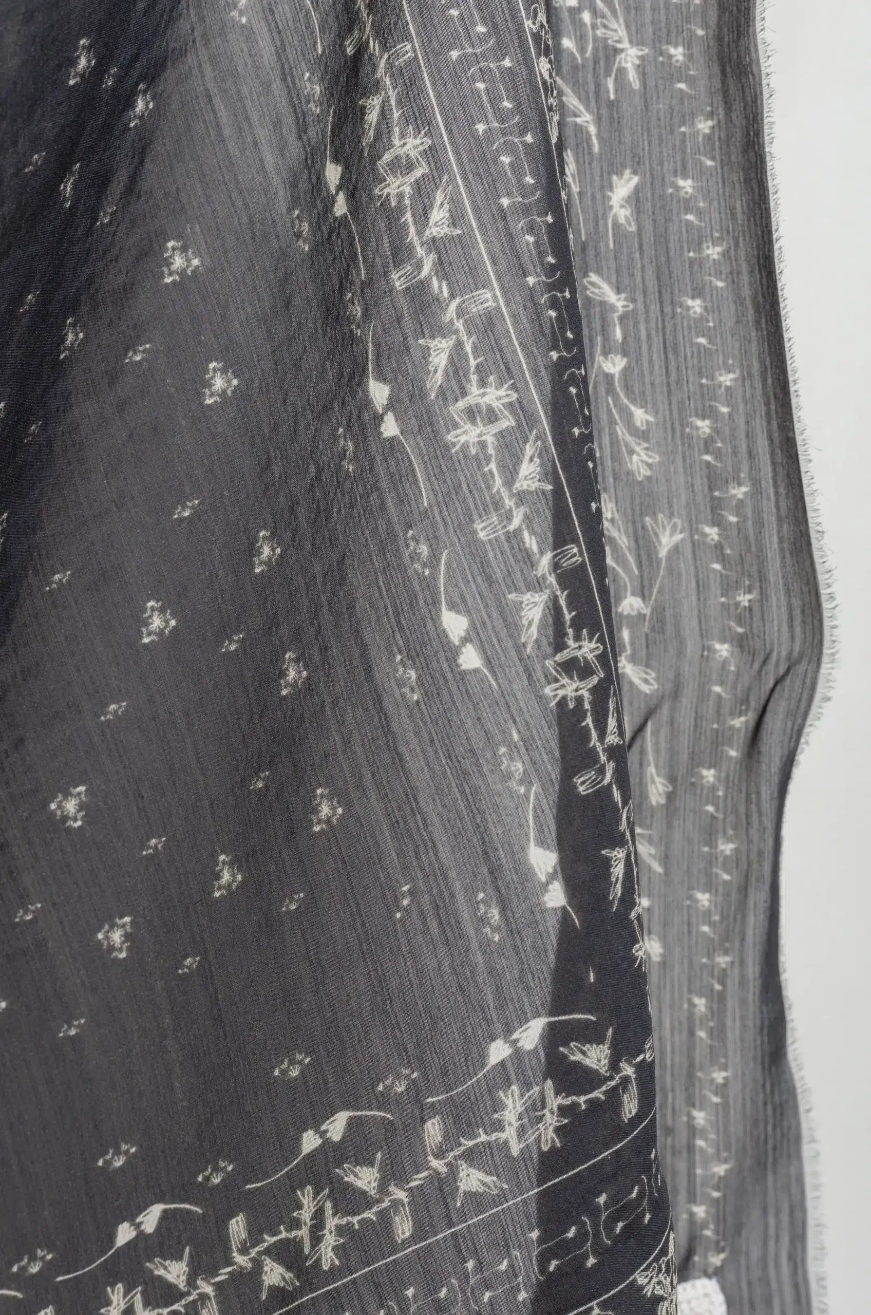 NITTO - MILANO PAISLAY FOULARD 65 x 65 - BLACK