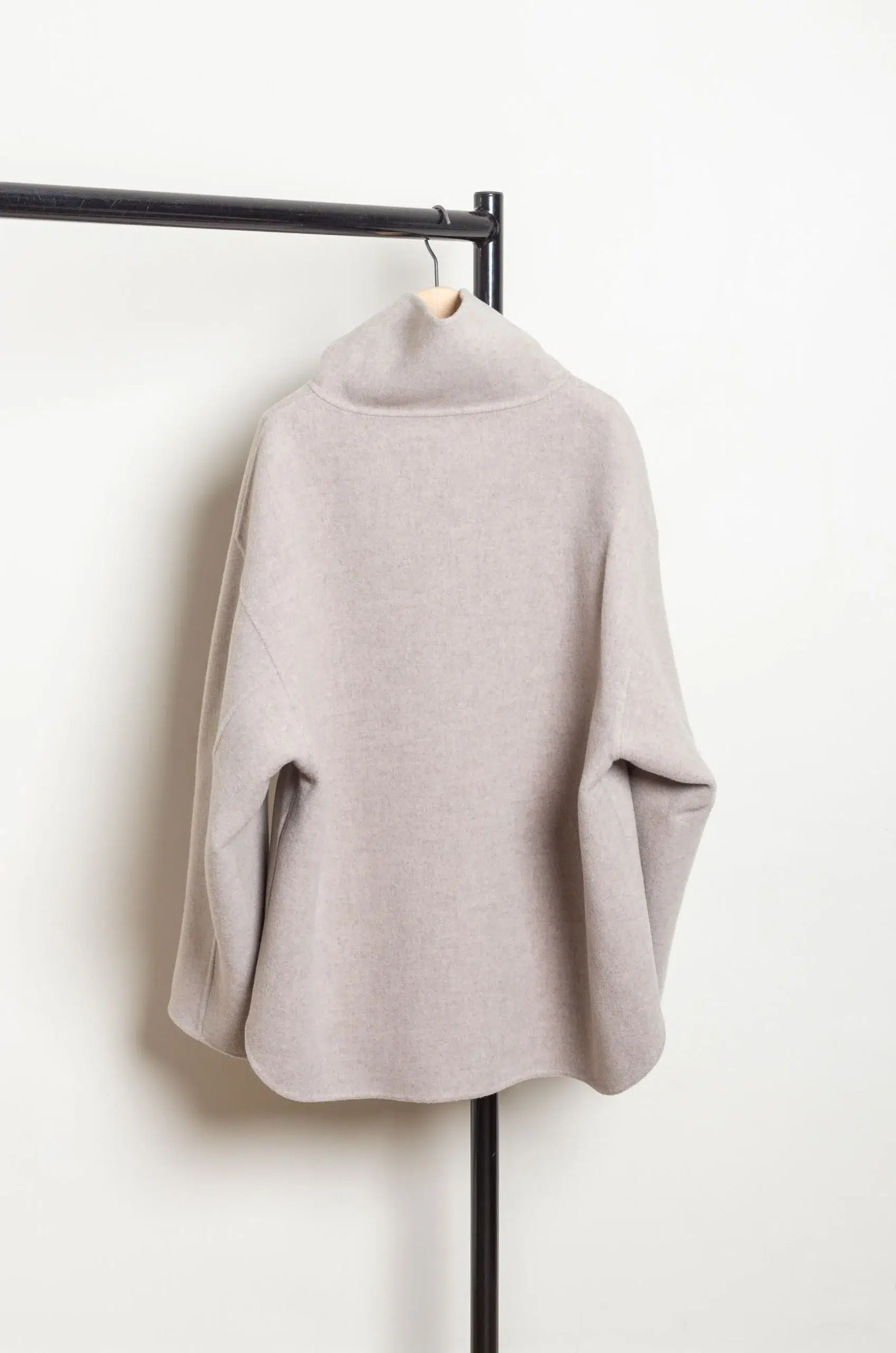 Sofie D'Hoore - CALIPSO Short Zipped Jacket High Neck - MUESLI