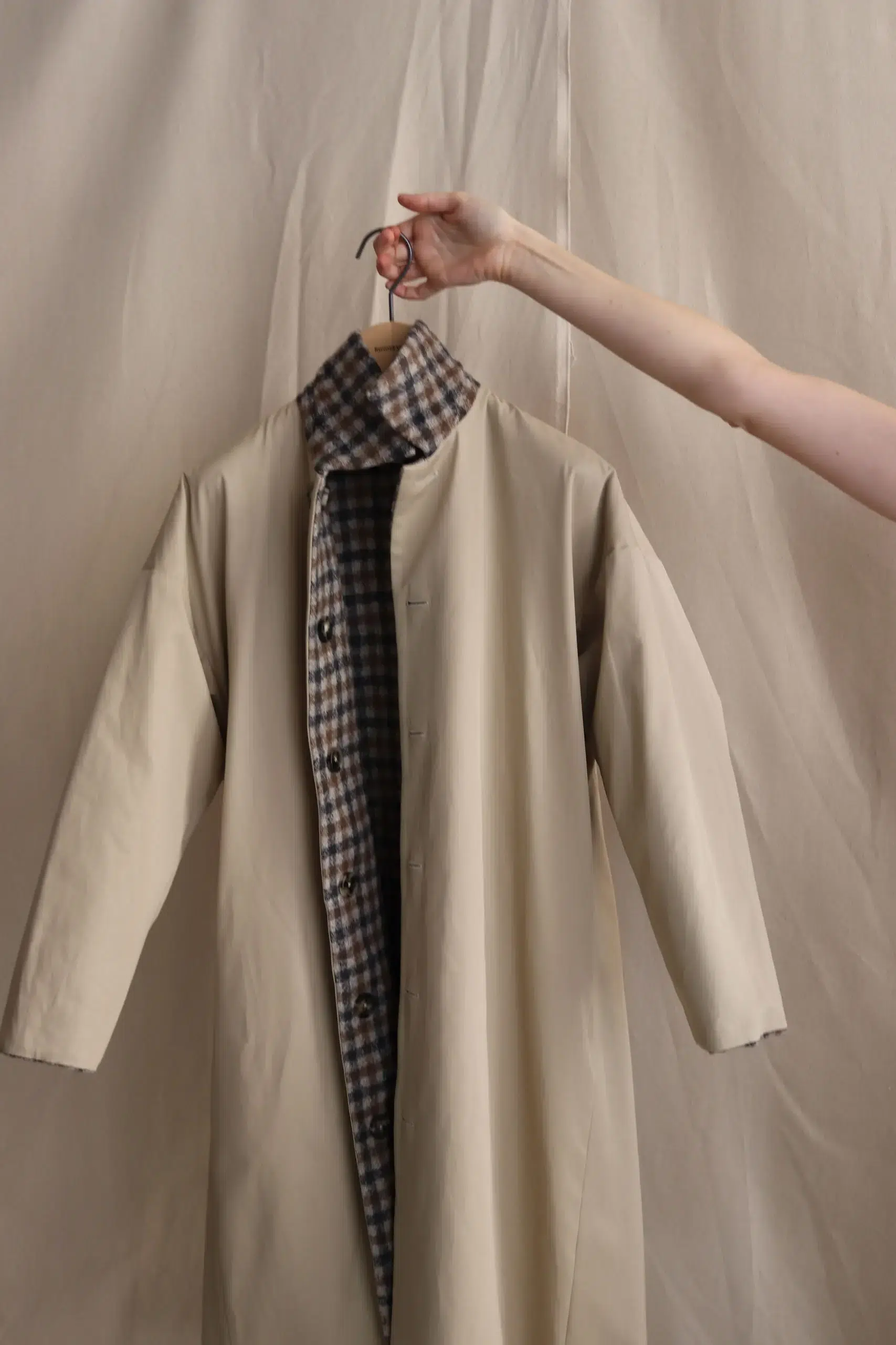 NITTO - ALMA COAT - BROWN GREY / SABBIA