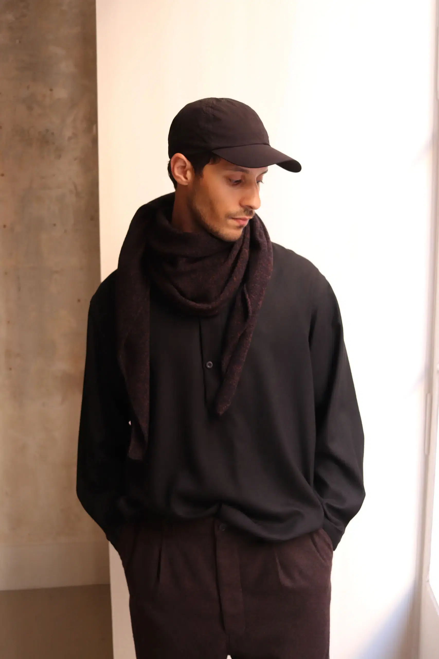 Still By Hand - Shoulder stole GD04263OS - MELANGE NAVY