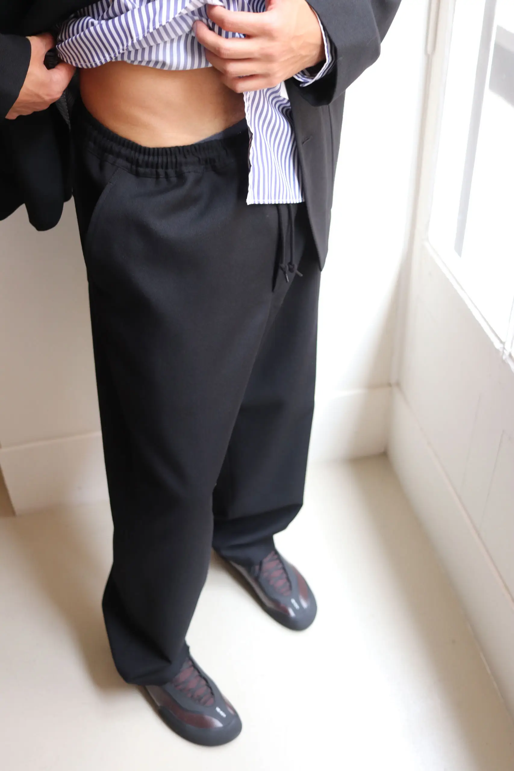 Comme Des Garçons Homme - MEN'S PANTS HR-P025-051 - BLACK