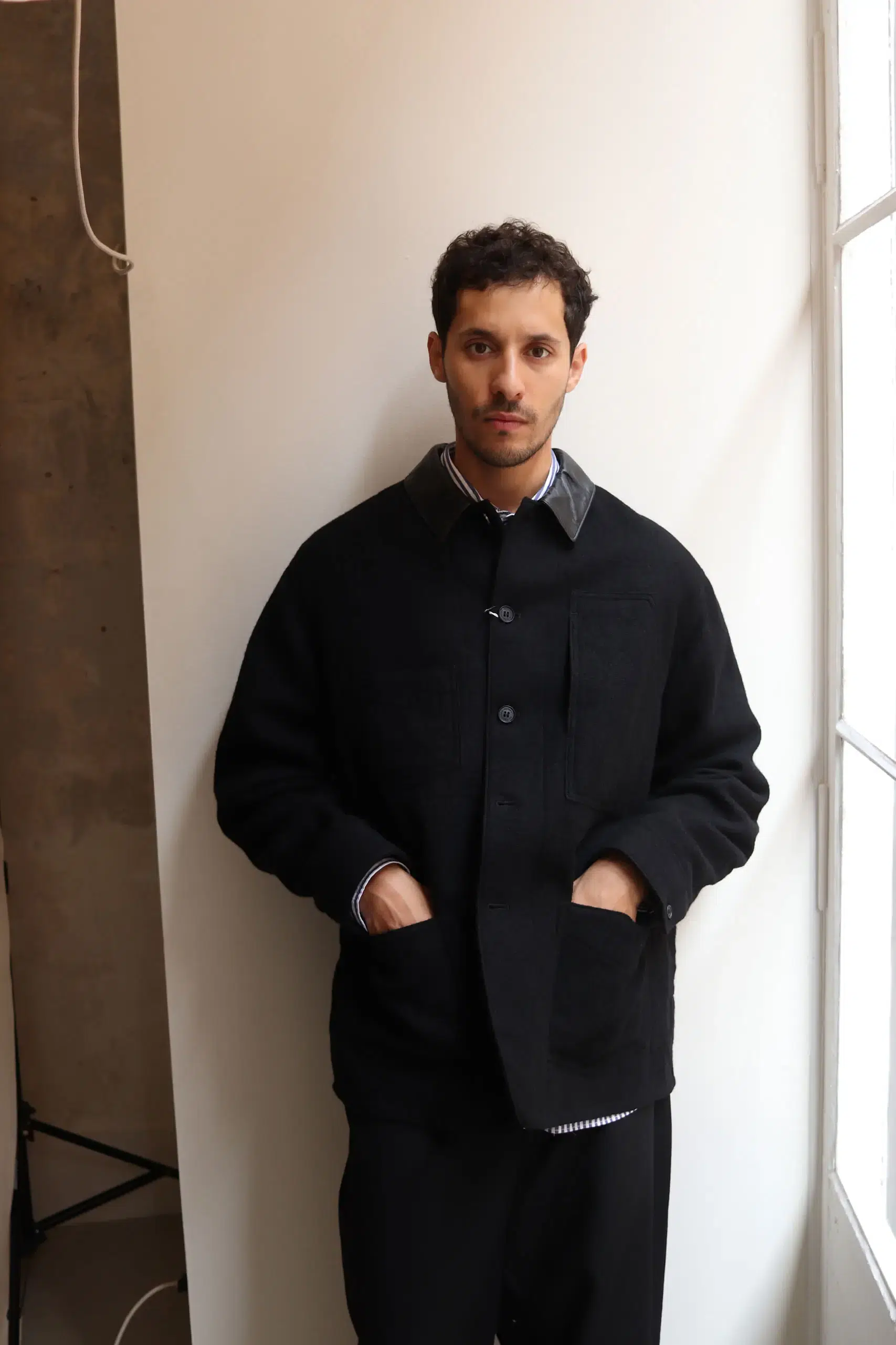 Comme Des Garçons Homme - MEN'S JACKET HR-J020-051 - CHARCOAL X BLA
