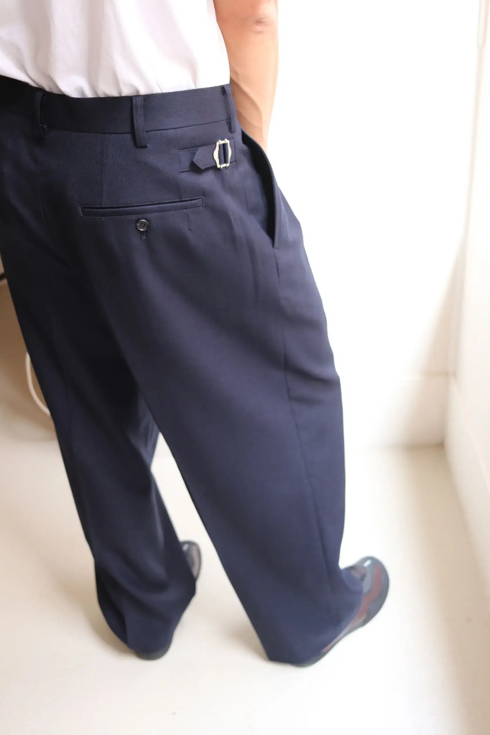 Comme Des Garçons Homme - MEN'S PANTS HR-P011-051 - NAVY