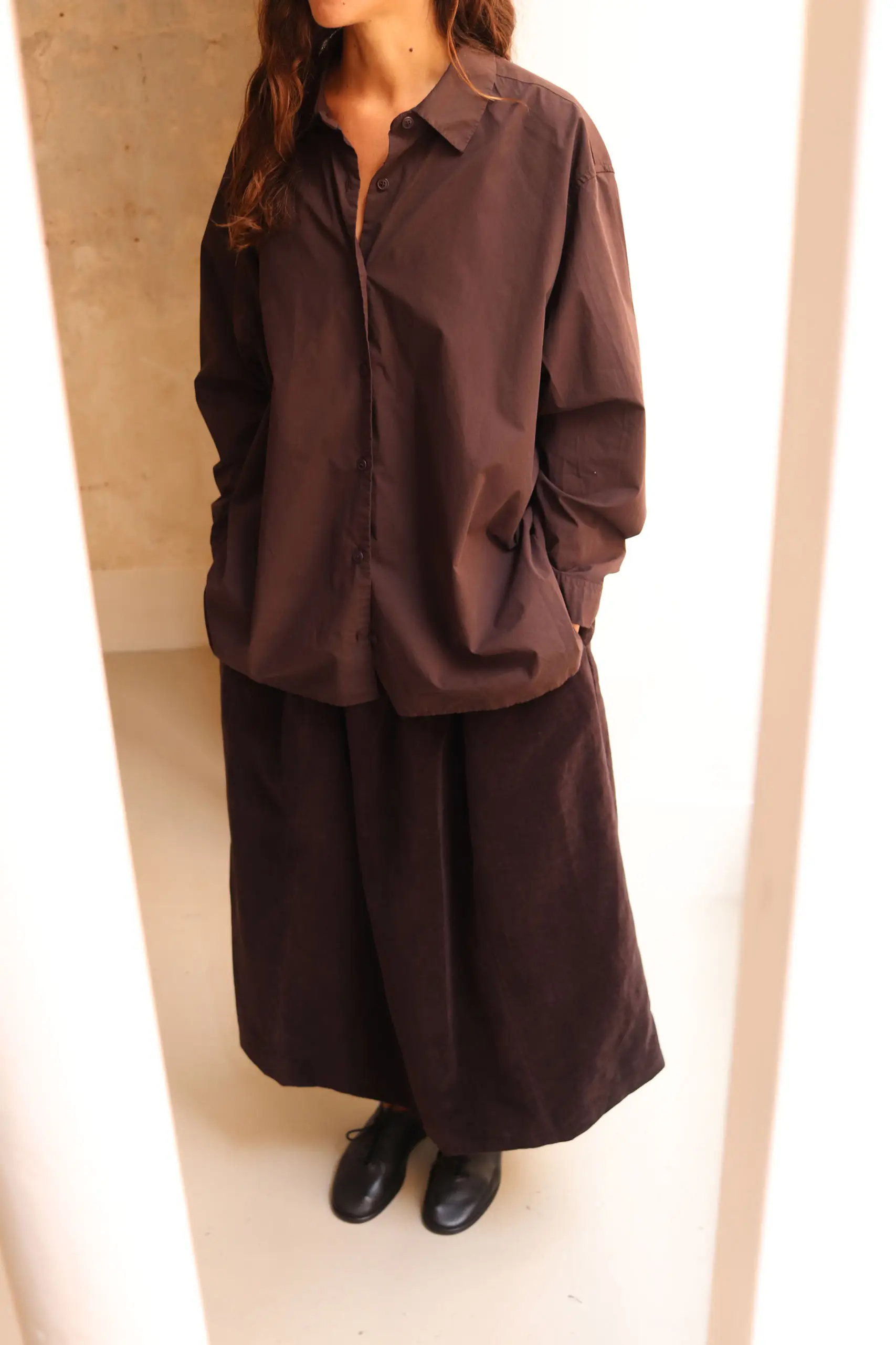 Casey Casey - NAOMI SHIRT 27FC474 - DARK BROWN