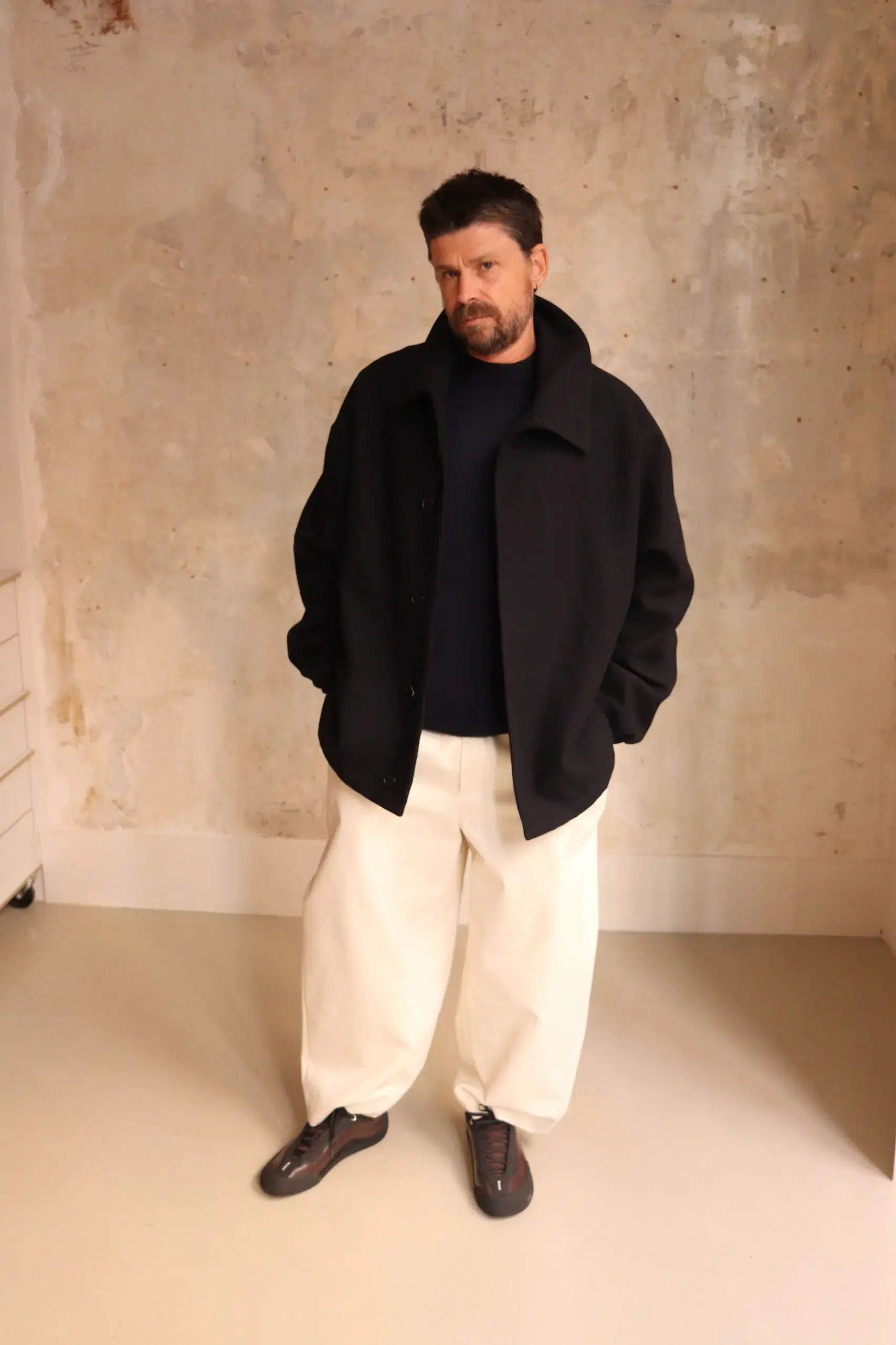 De Dam Foundation - Virgin Wool Crewneck 26FW-CS-WV-01 - Navy