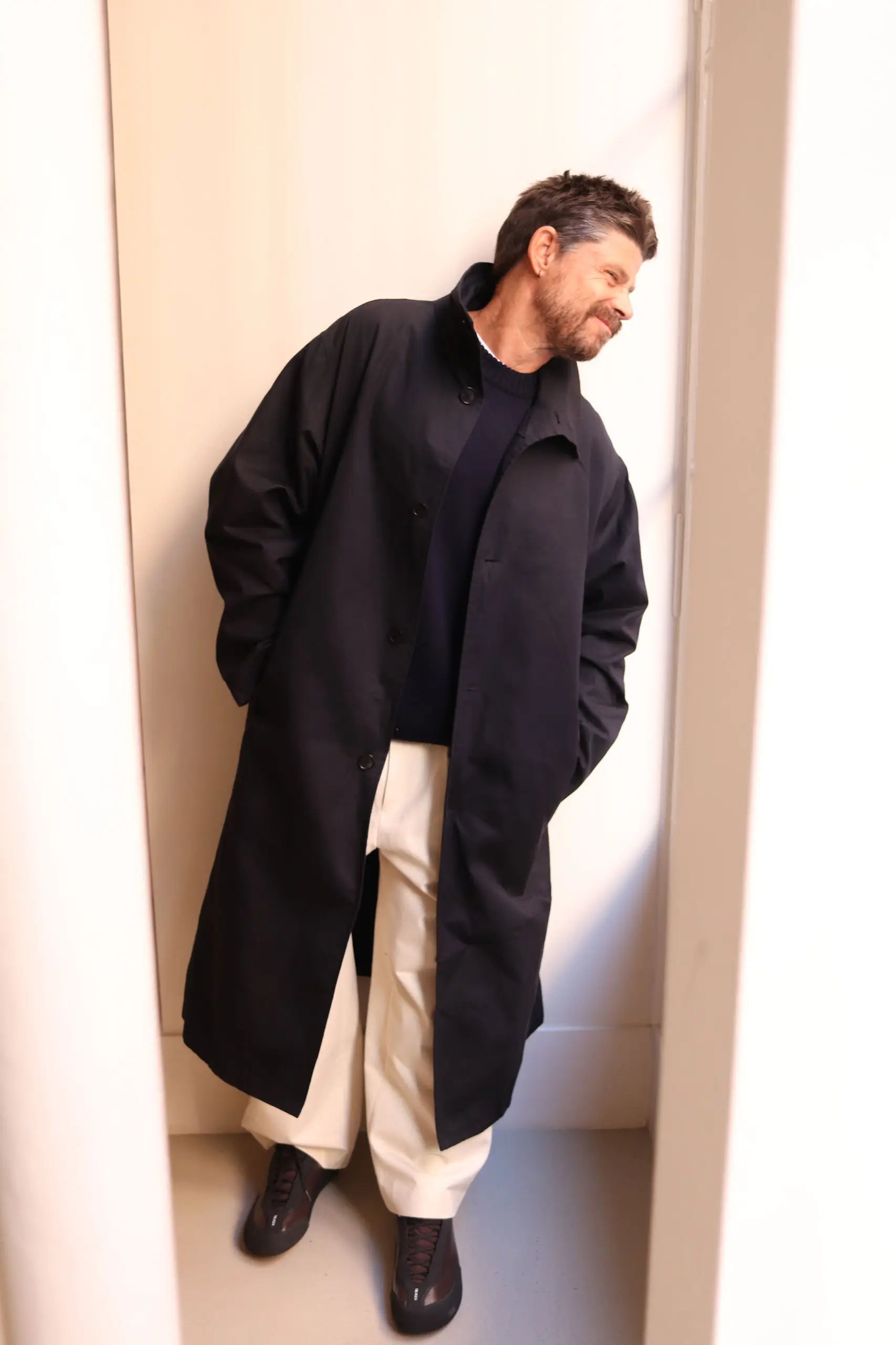 De Dam Foundation - Cotton Waxed Trench Coat 26FW-TC-C0-02 - Navy