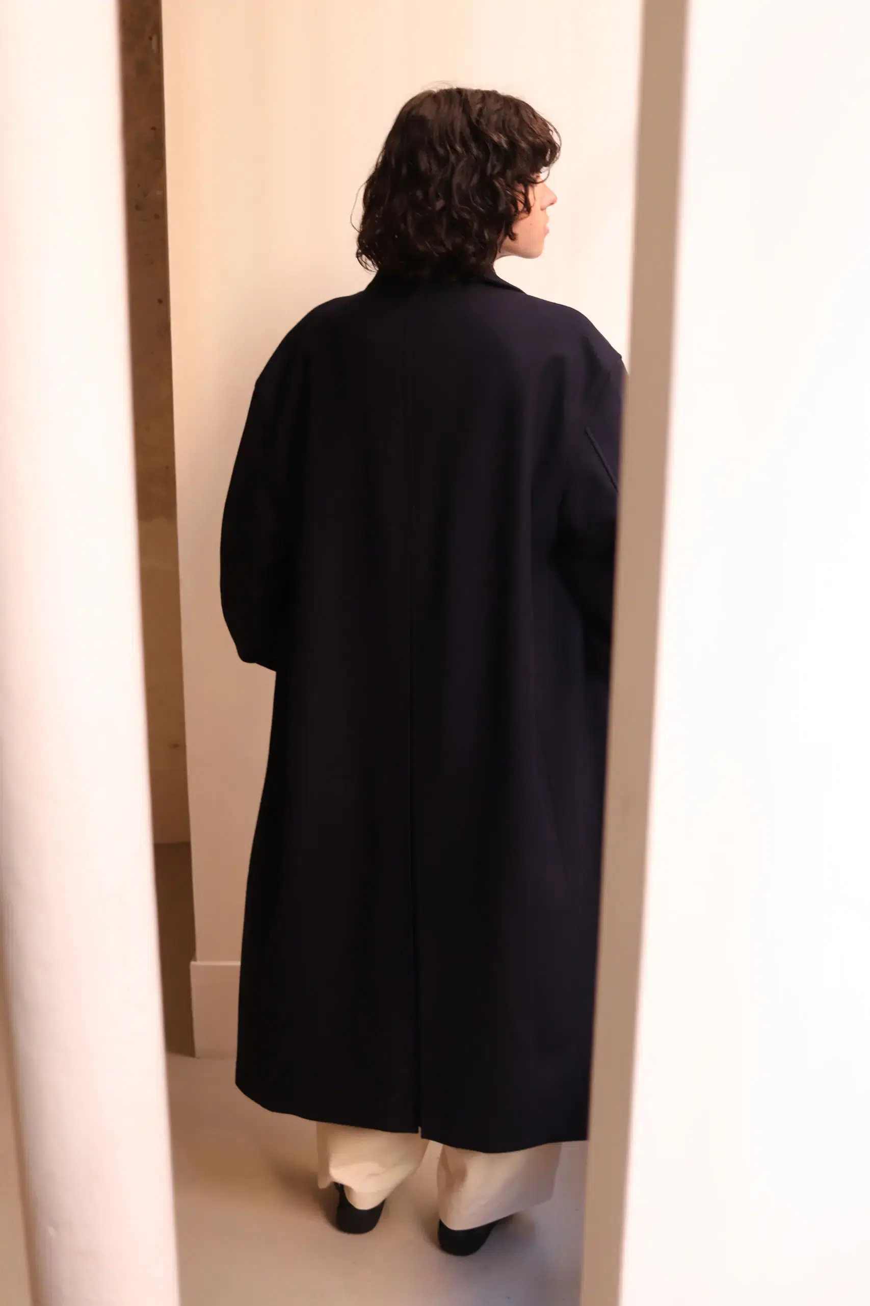 De Dam Foundation - Loden Wool Cashmere Long Coat 26FW-LC-WV-01 - Navy