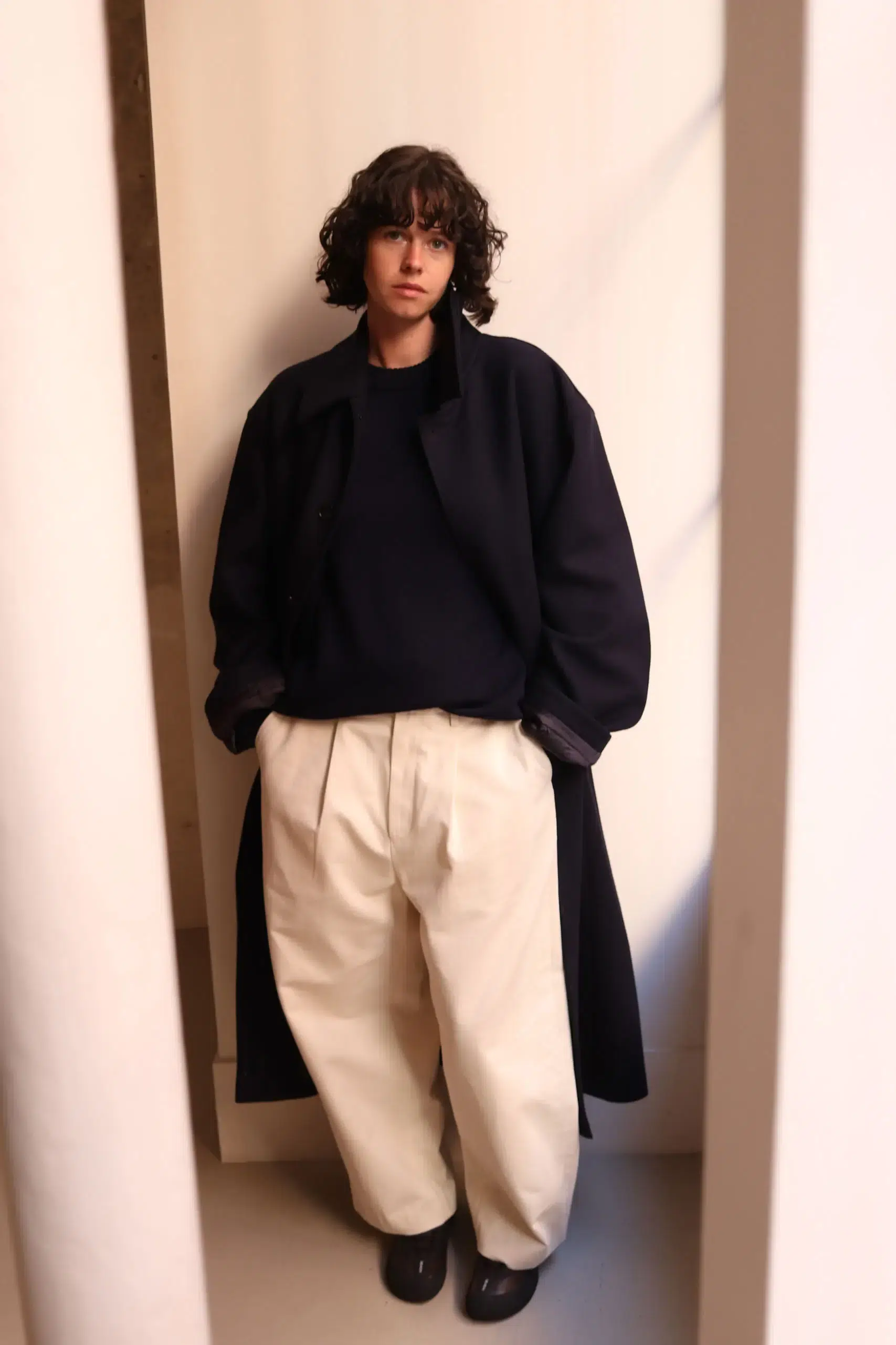 De Dam Foundation - Loden Wool Cashmere Long Coat 26FW-LC-WV-01 - Navy