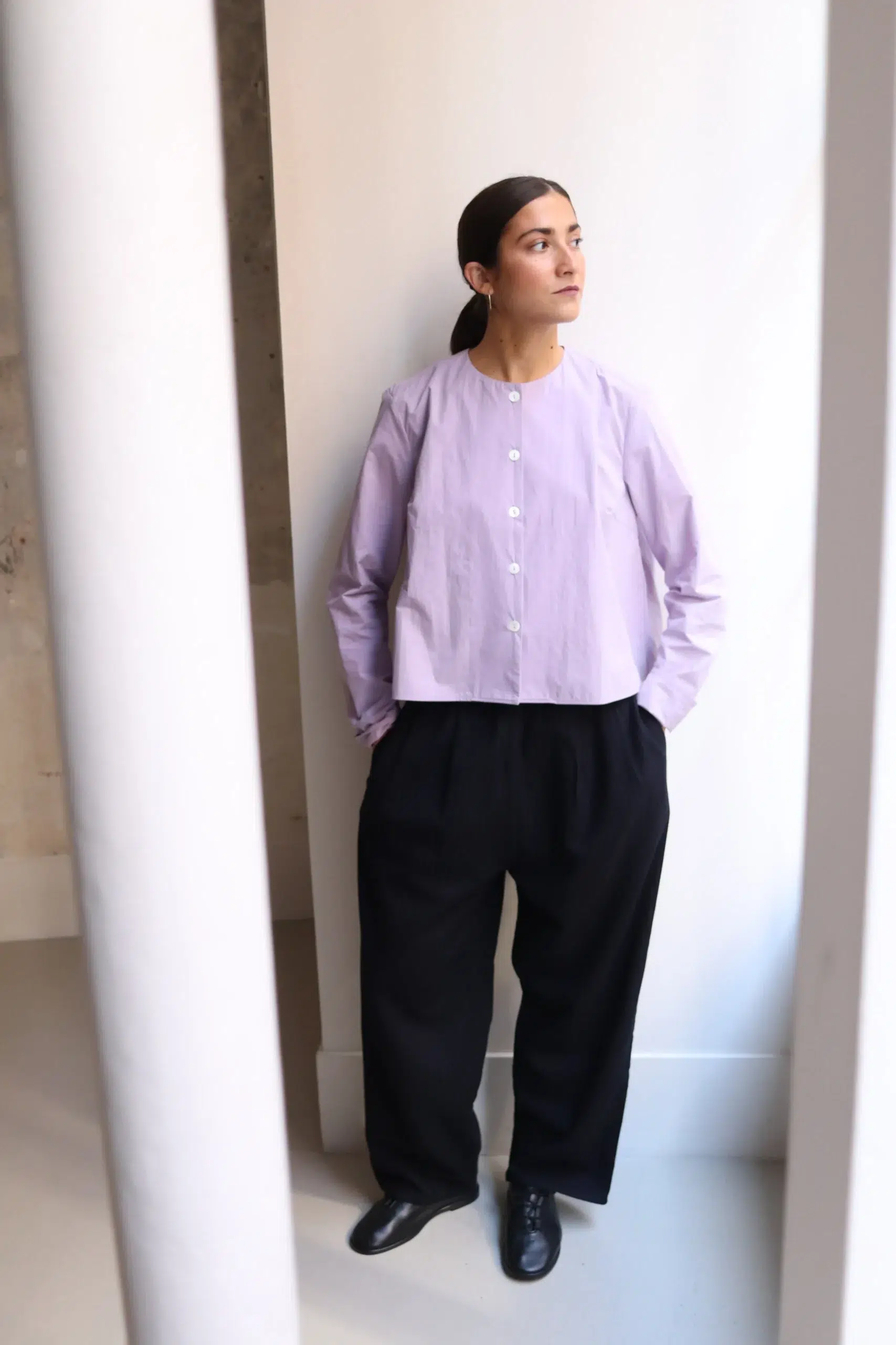 Eleph - Luce Trouser EL.C10.01.02.08 - Black Pinstripe
