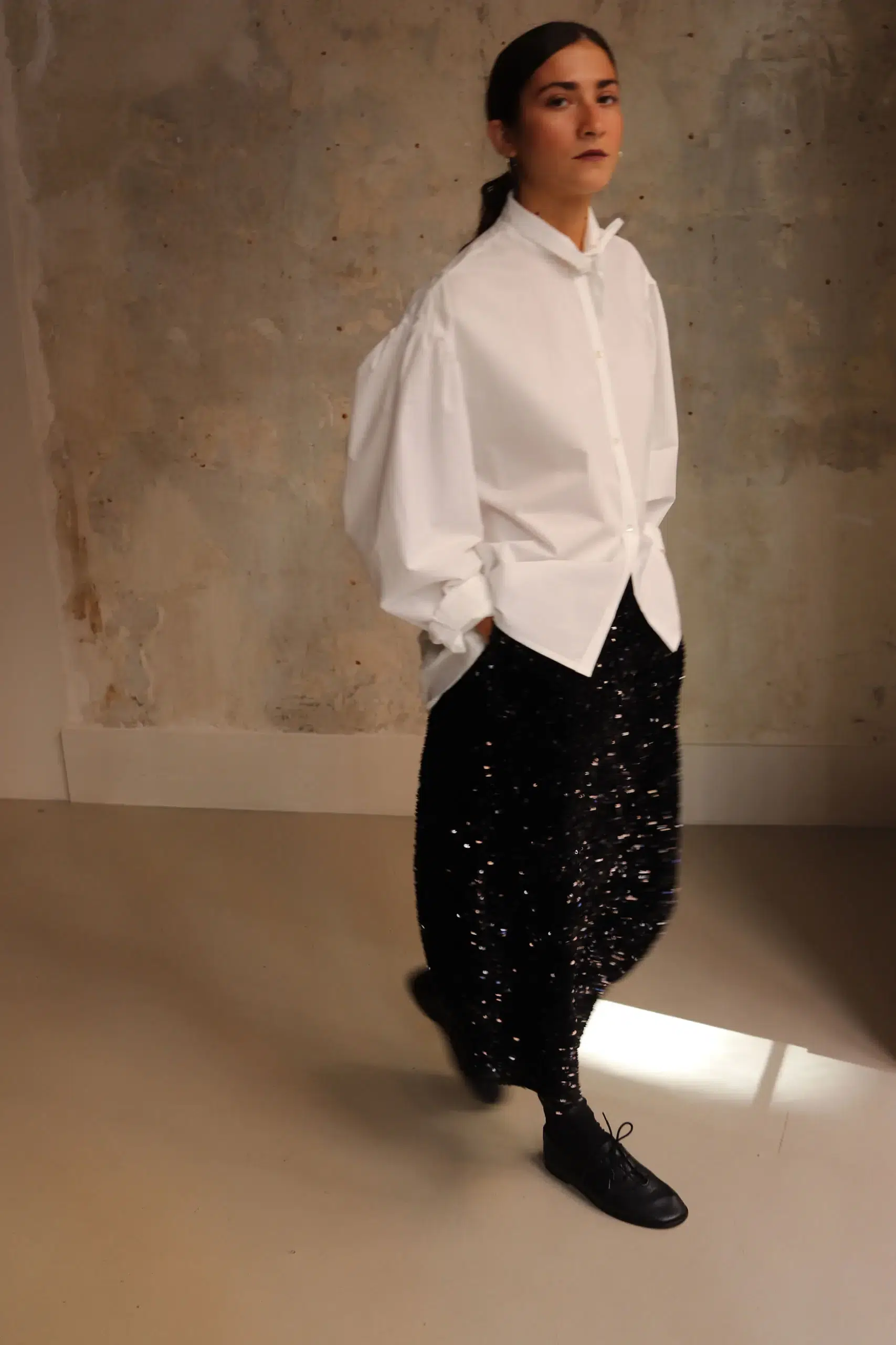 Eleph - Penny Skirt C10.01.05.04 - Black Shine