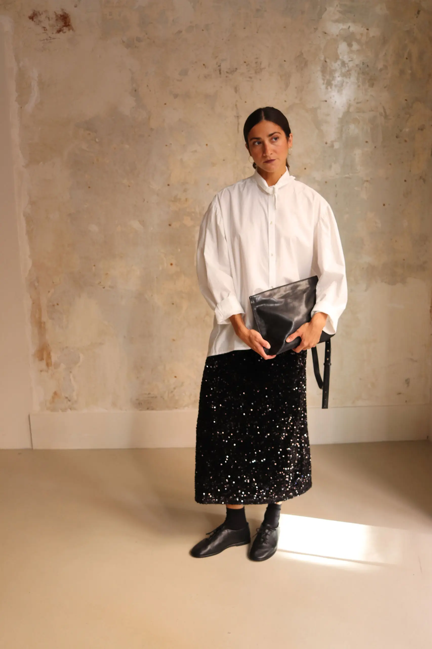 LIHANN GEORGE - SIENI CRUSHED GRAIN - BLACK