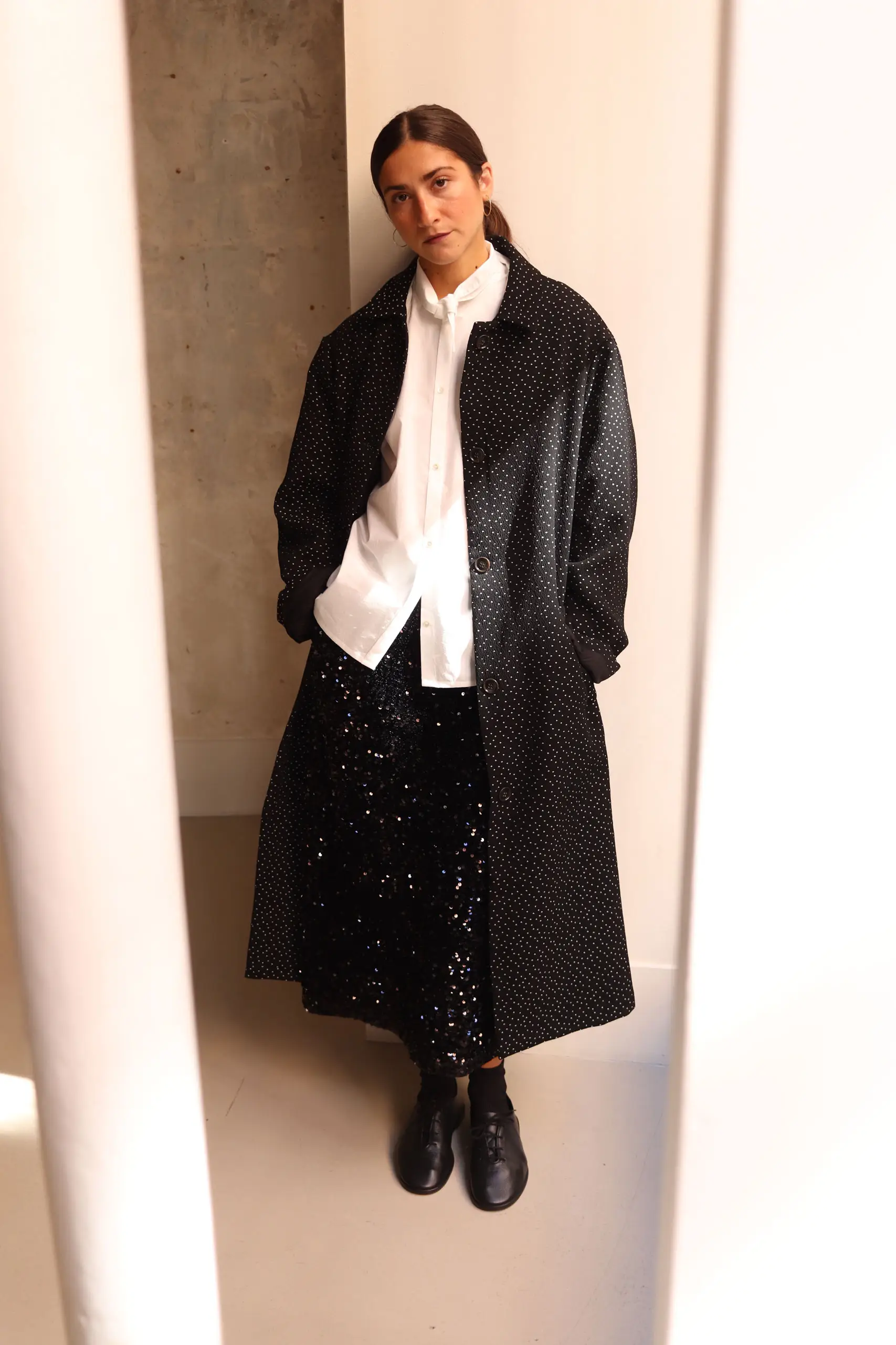 Eleph - Tokio Puffer Coat C10.01.06.09 - Black Dot