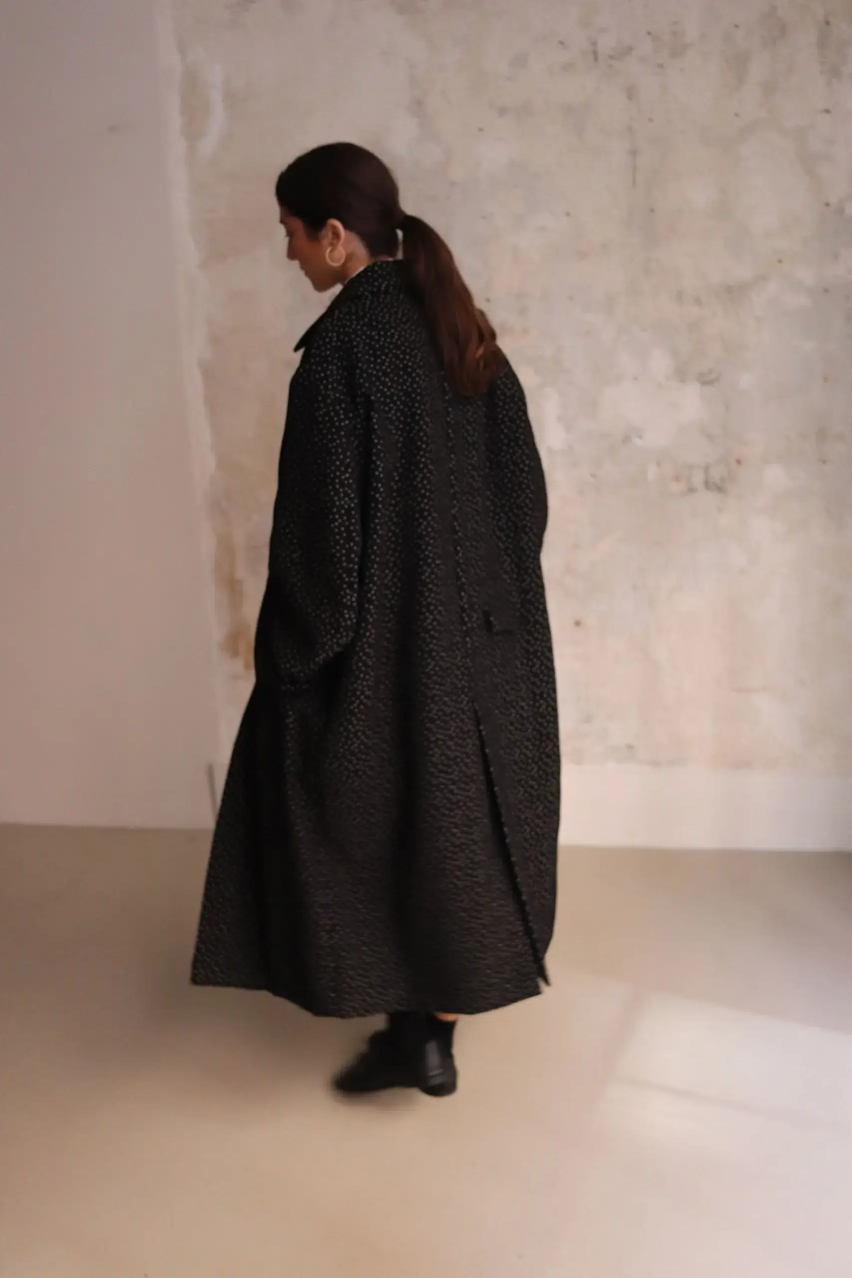 Eleph - Tokio Puffer Coat C10.01.06.09 - Black Dot