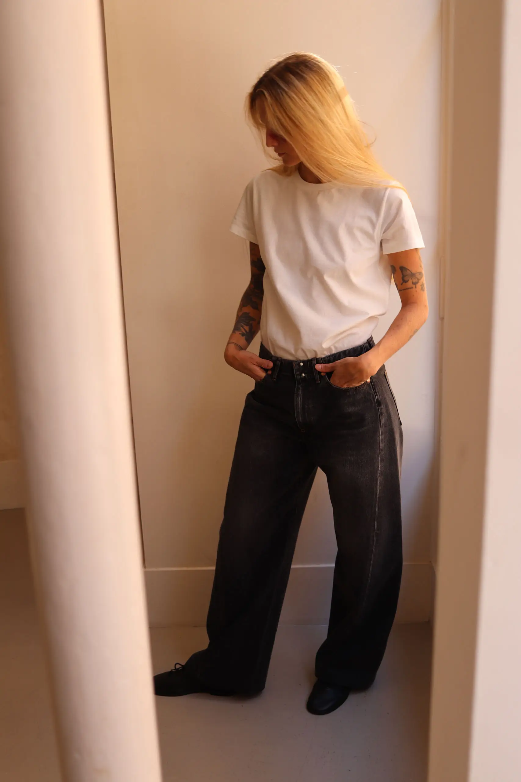 Tanaka - BOY JEAN TROUSERS ST-245-DG - DARK GRAY