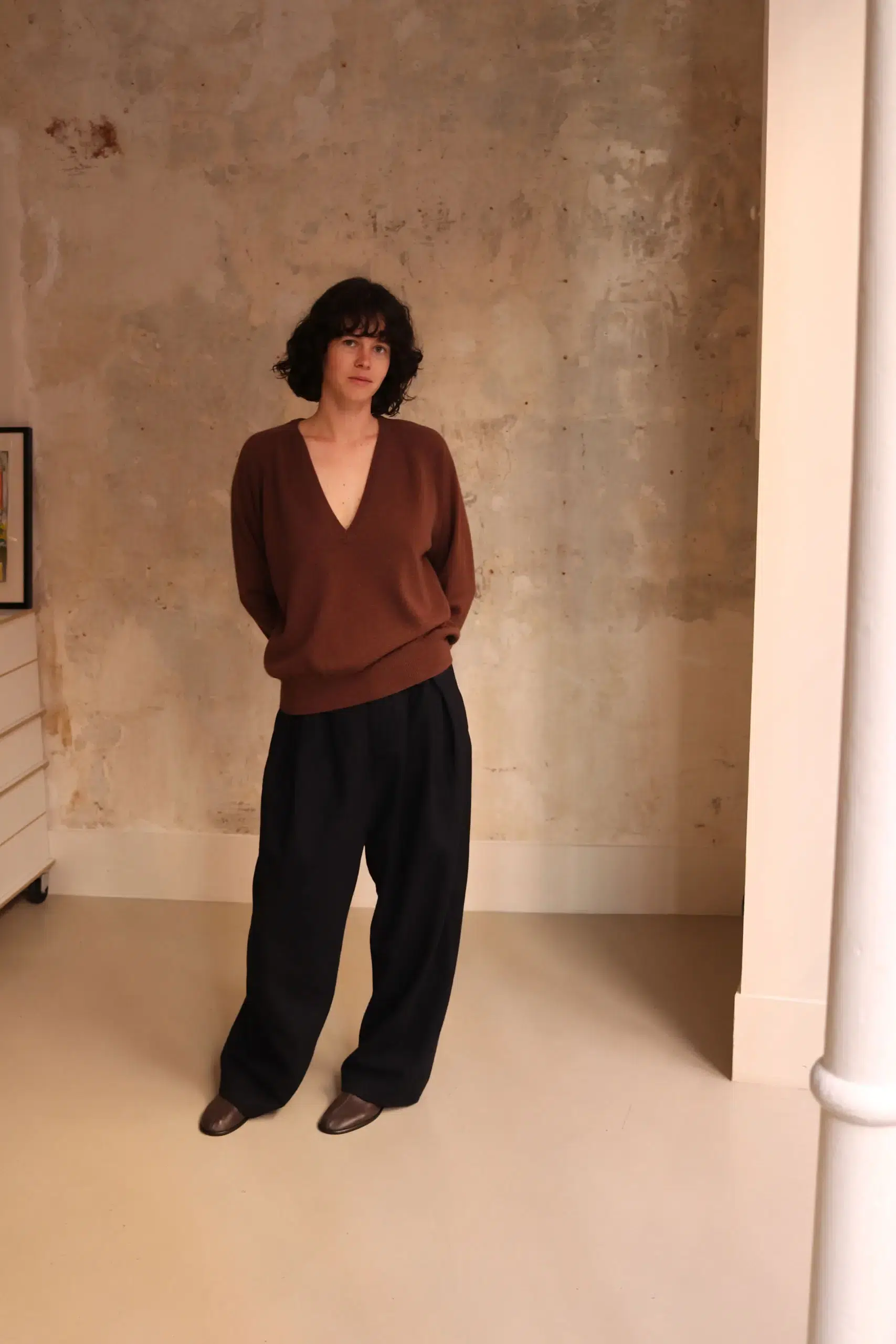 That's Alyki - BRIGHTON KNITWEAR C2146TU - CHOCOLATE