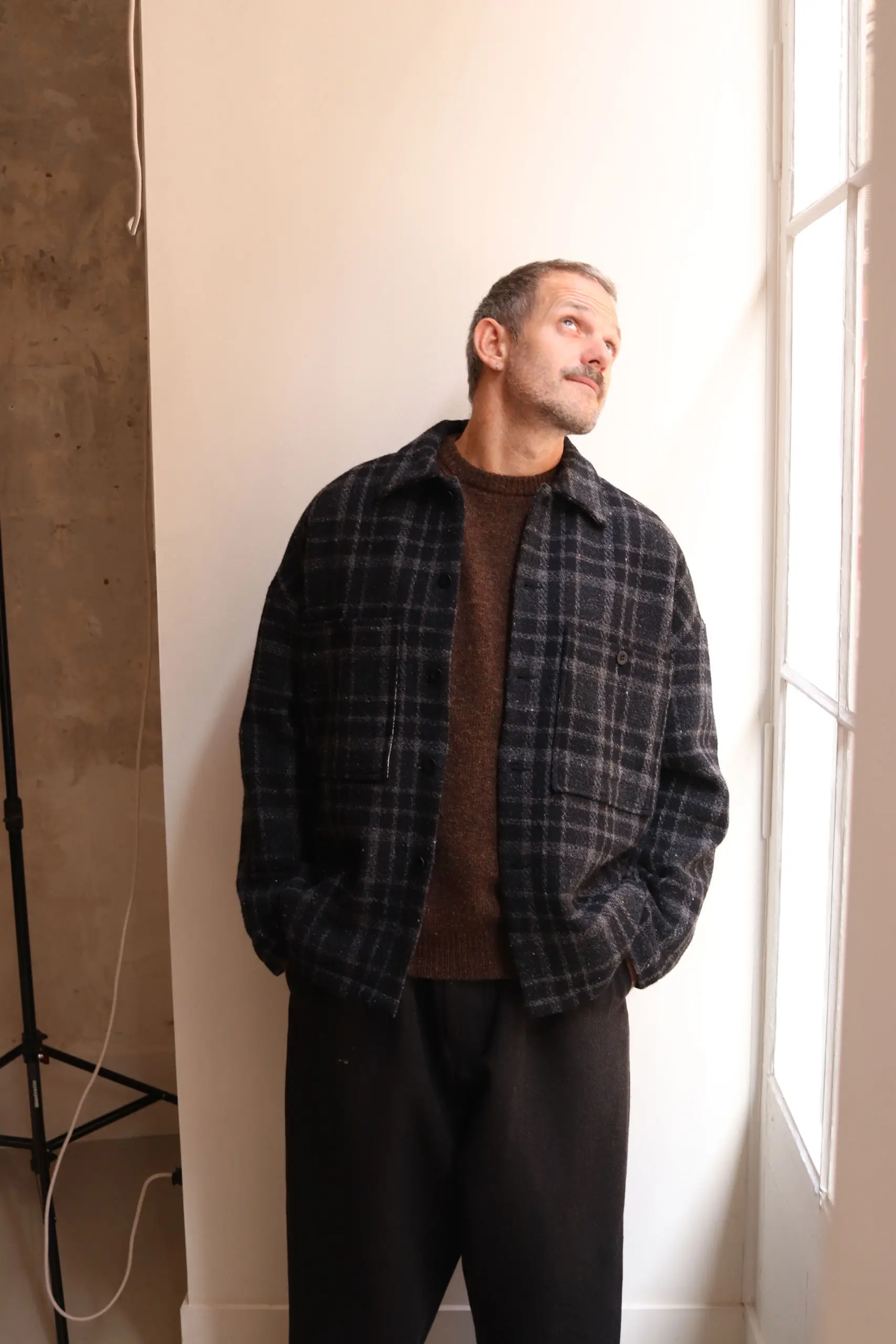 Evan Kinori - Field Shirt Two - Black/Grey
