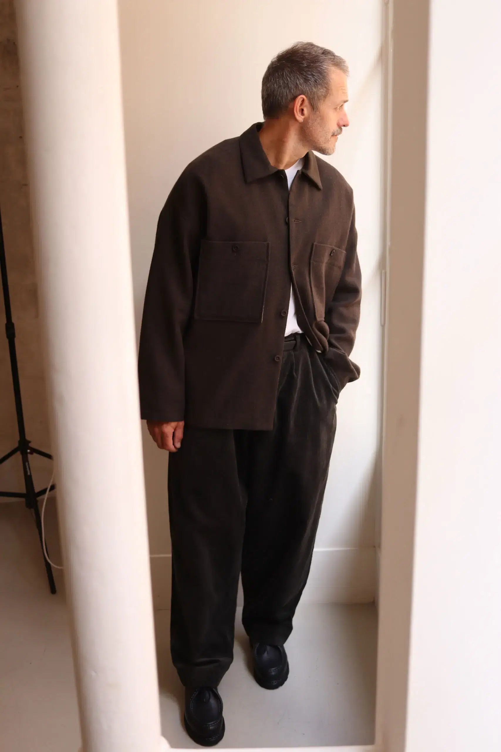 Evan Kinori - Field Shirt Two - Dark Olive