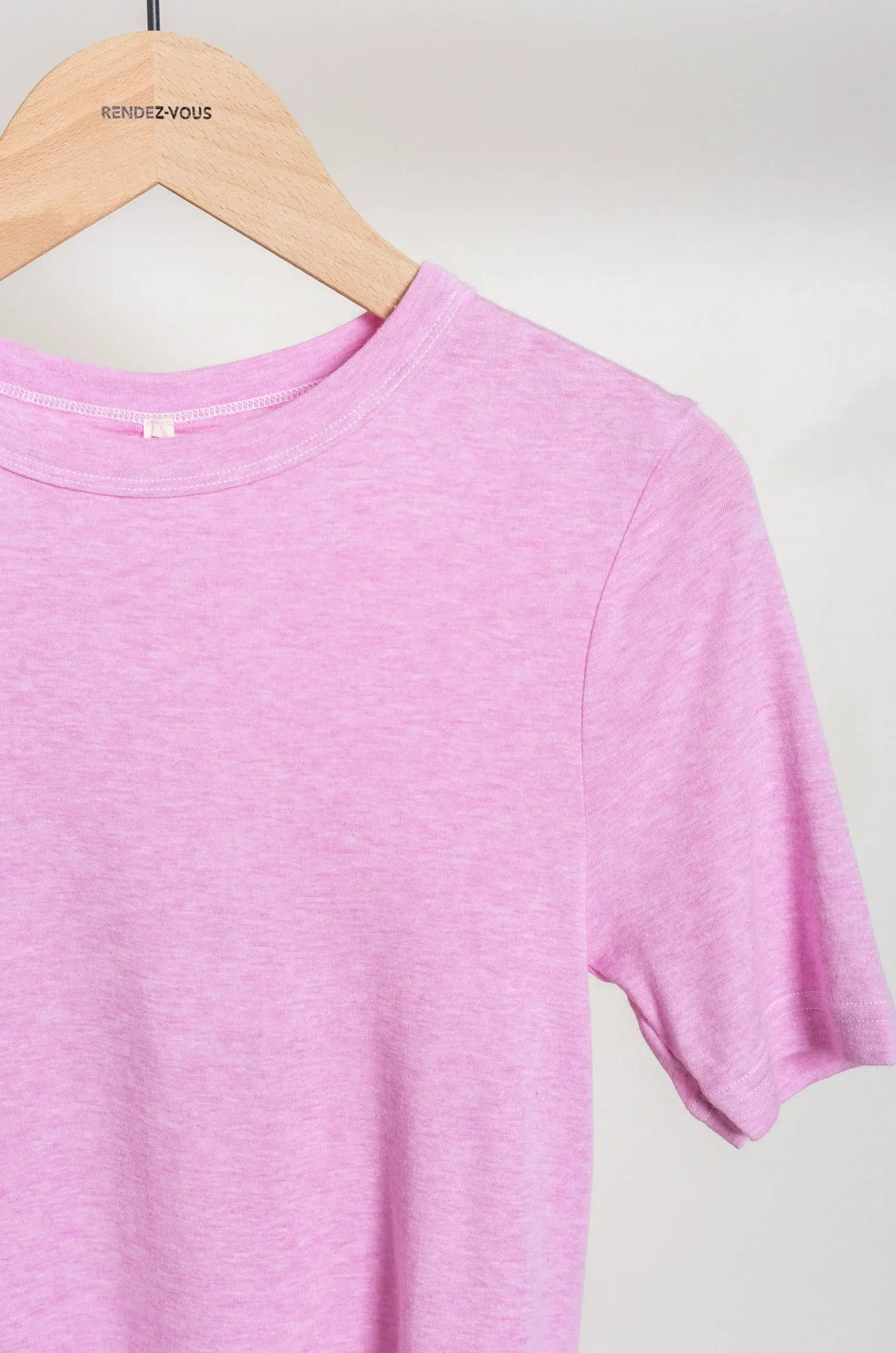 BABACO - Cotton/Silk Basic T-shirt BA01-CR56 - Pink