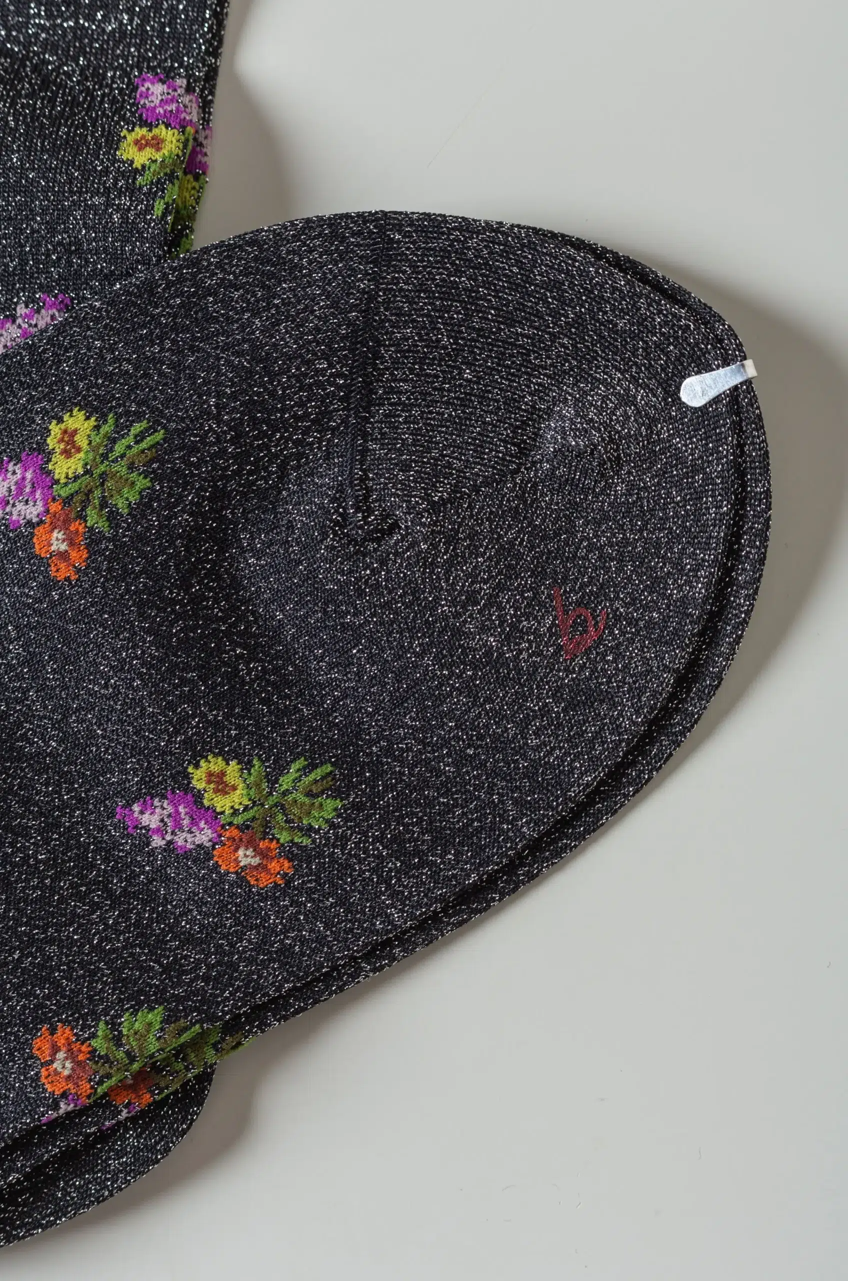 BABACO - Small Bouquet Lurex Socks BA02-BN79LX - Black