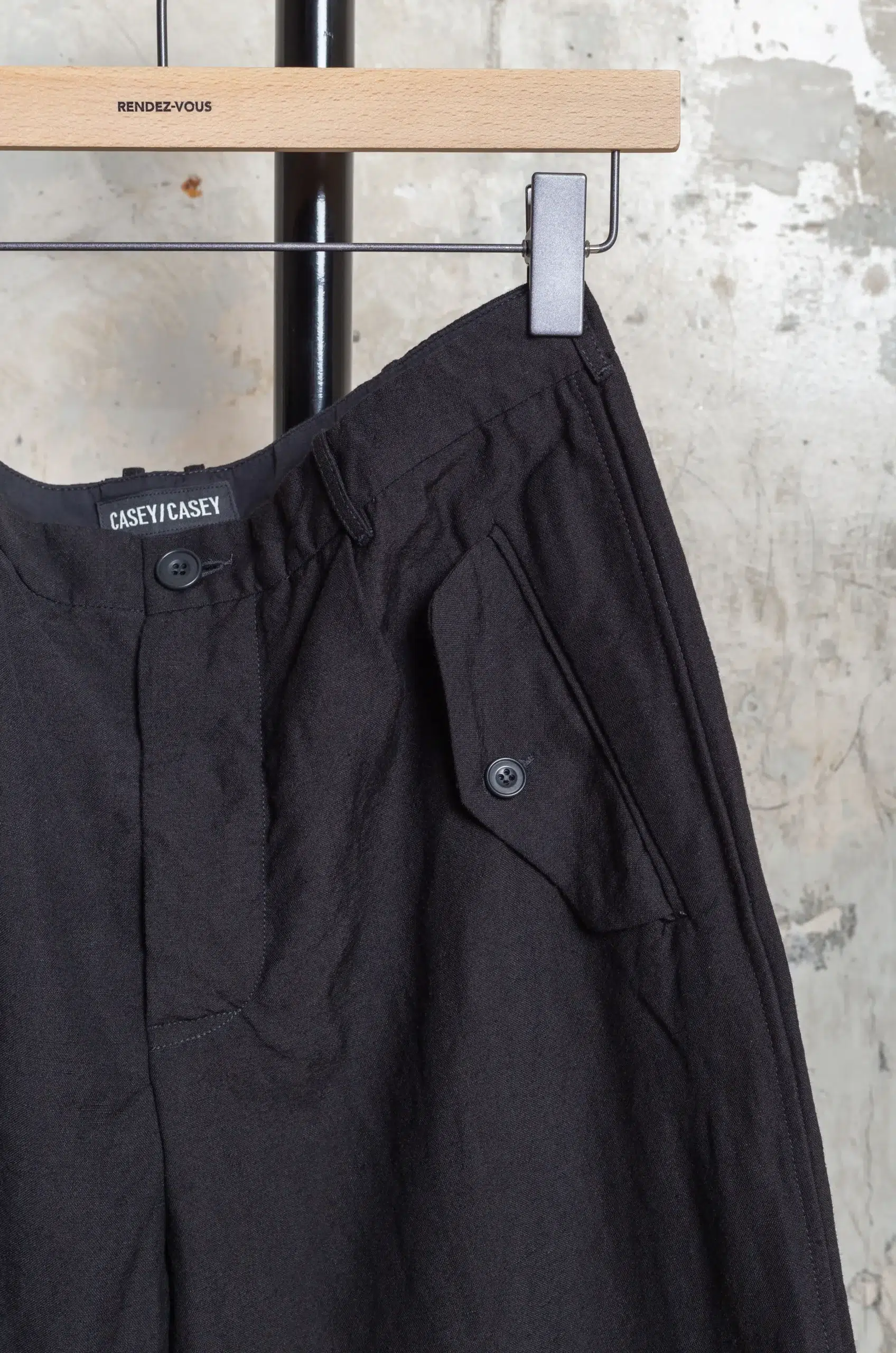 Casey Casey - HIROSHI PANT 27HP321 - BLACK