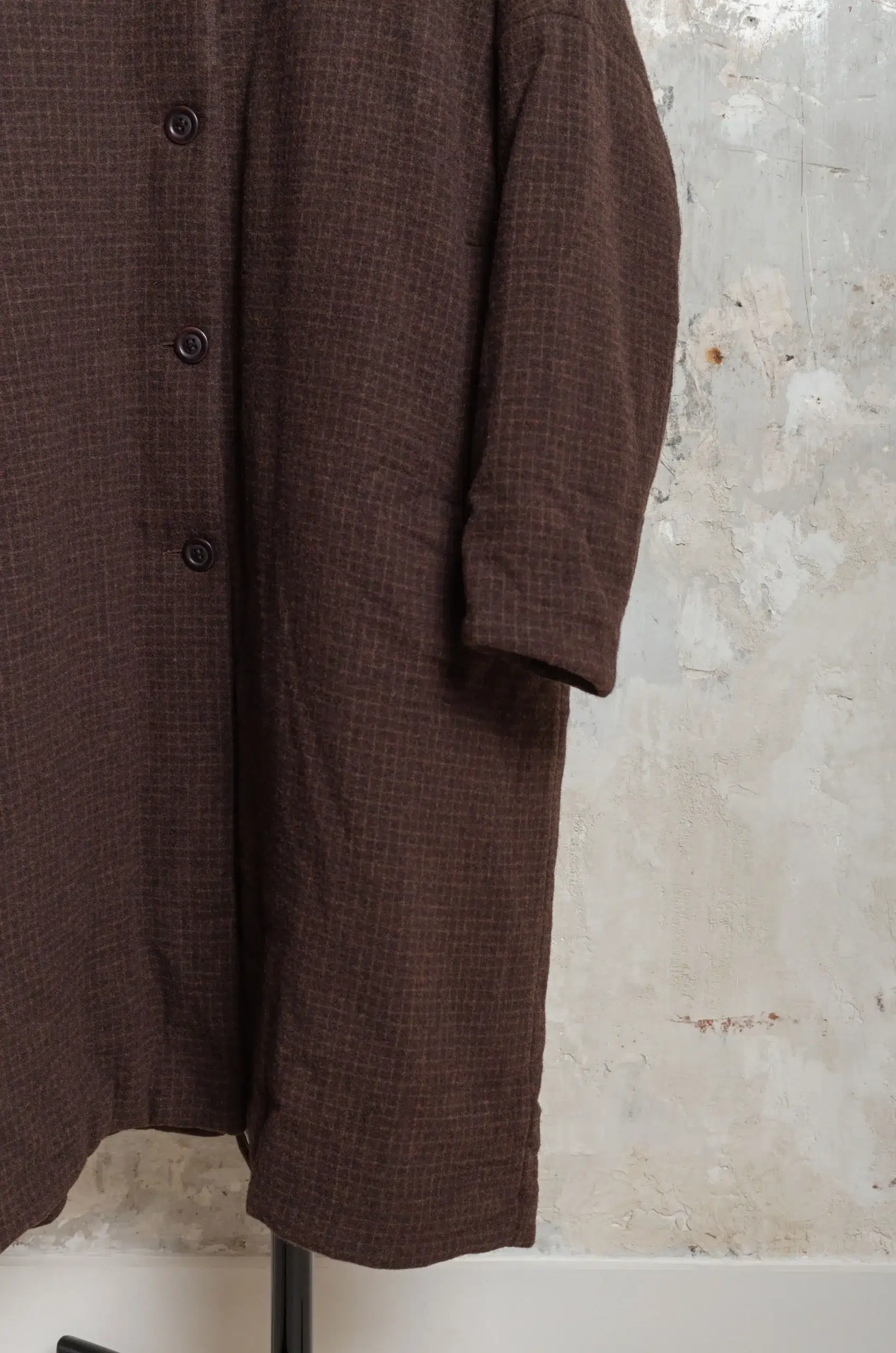 Casey Casey - BIG BLOBBY COAT 27FM237 - BROWN CHECK