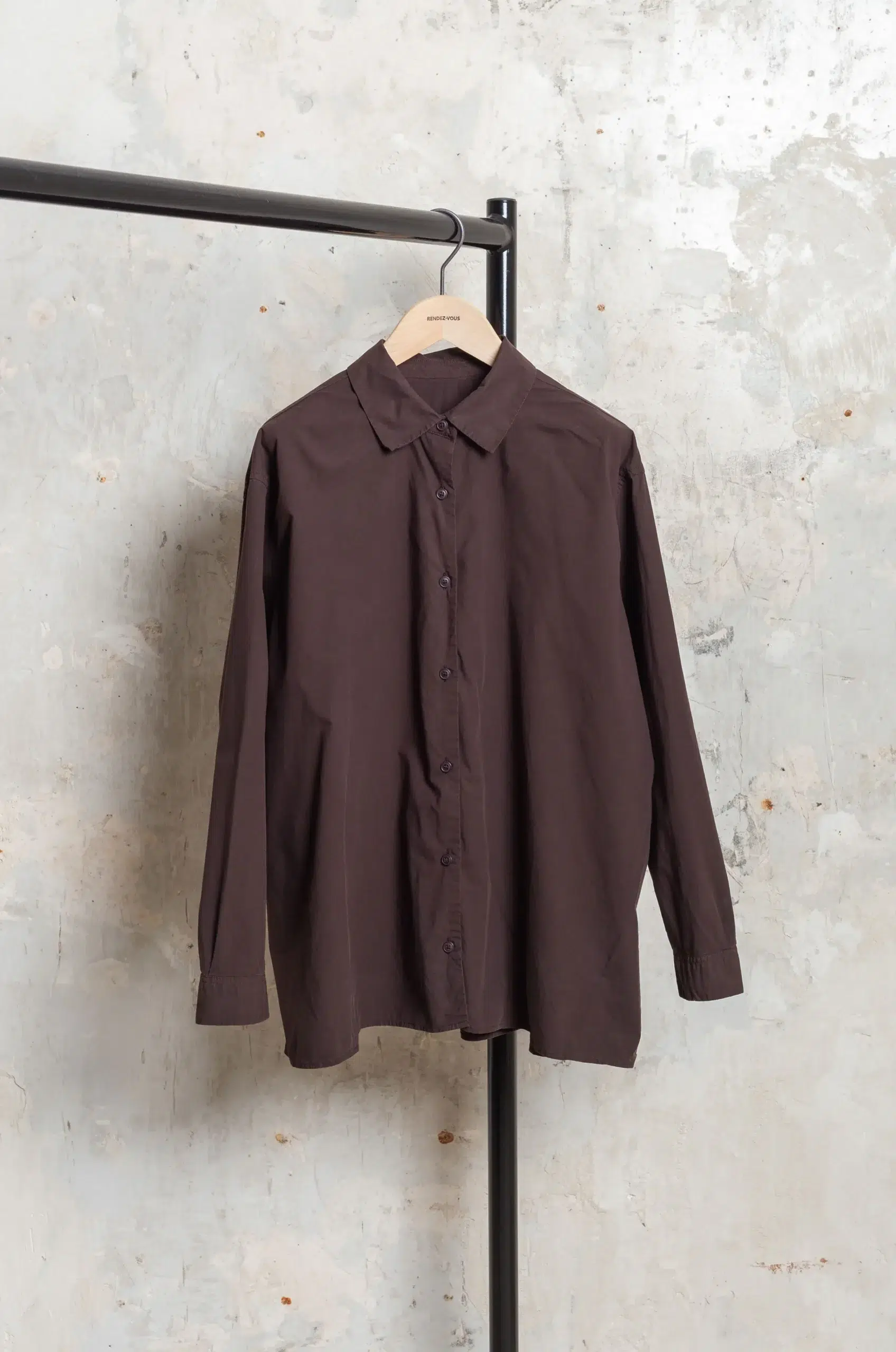 Casey Casey - NAOMI SHIRT 27FC474 - DARK BROWN